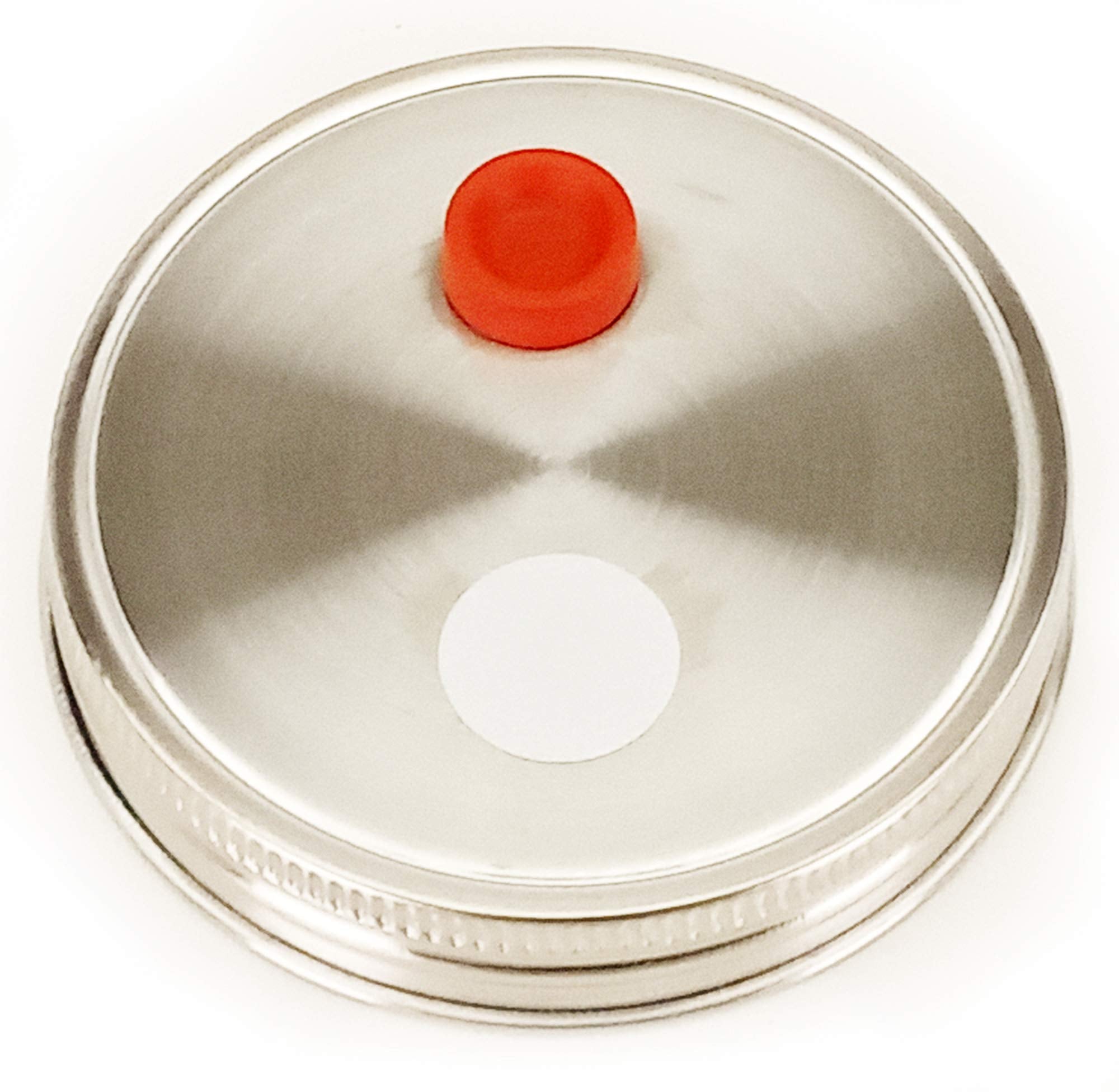 Mushroom Jar Lid For Grain Spawn Stainless Steel Metal Wide Mouth (6 Pack)
