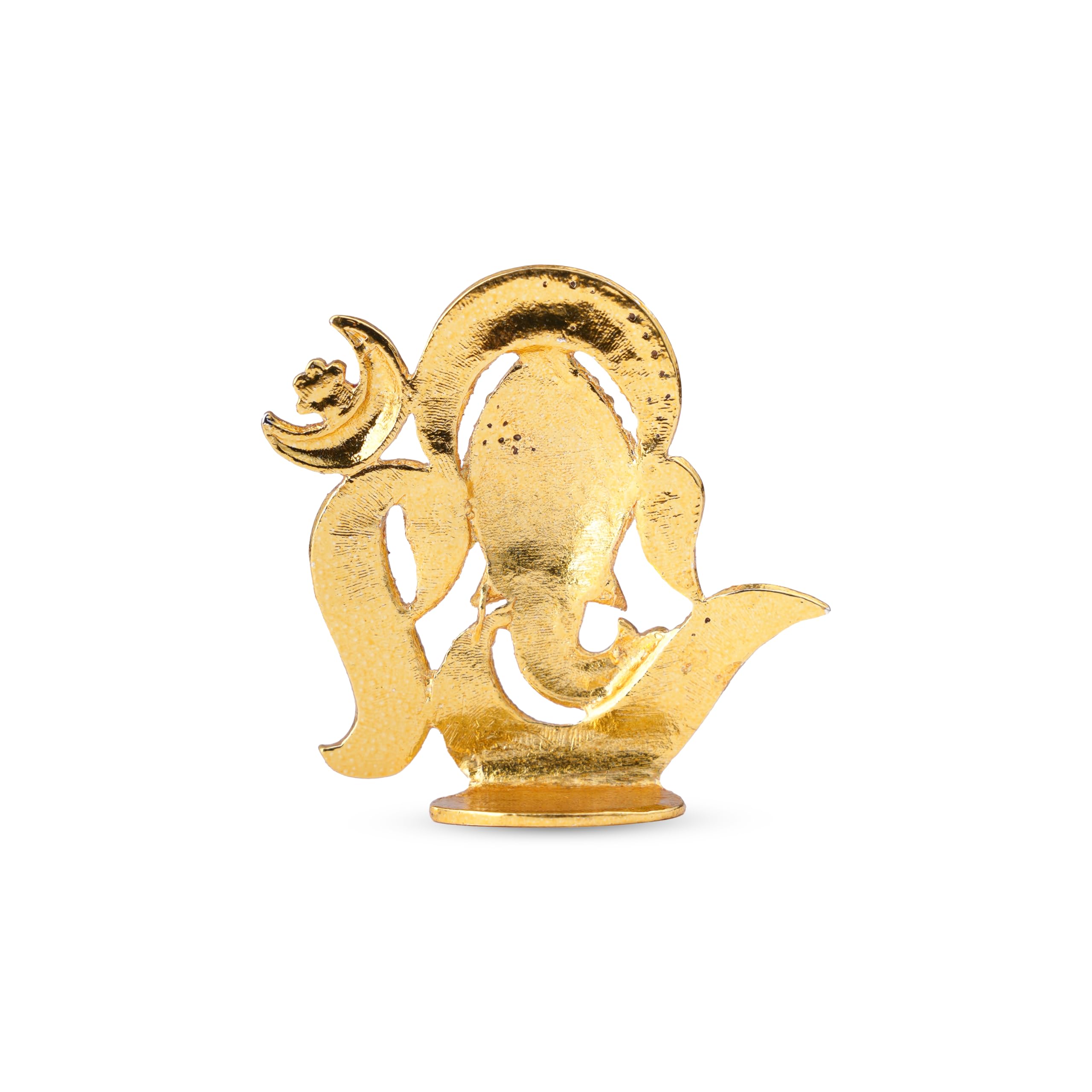 Neetu Arts Om Design Ganesha Ganpati Stone Idol | God Bhagwan Murthi For Car Dashboard Home Office & Diwali Decor | Spiritual De
