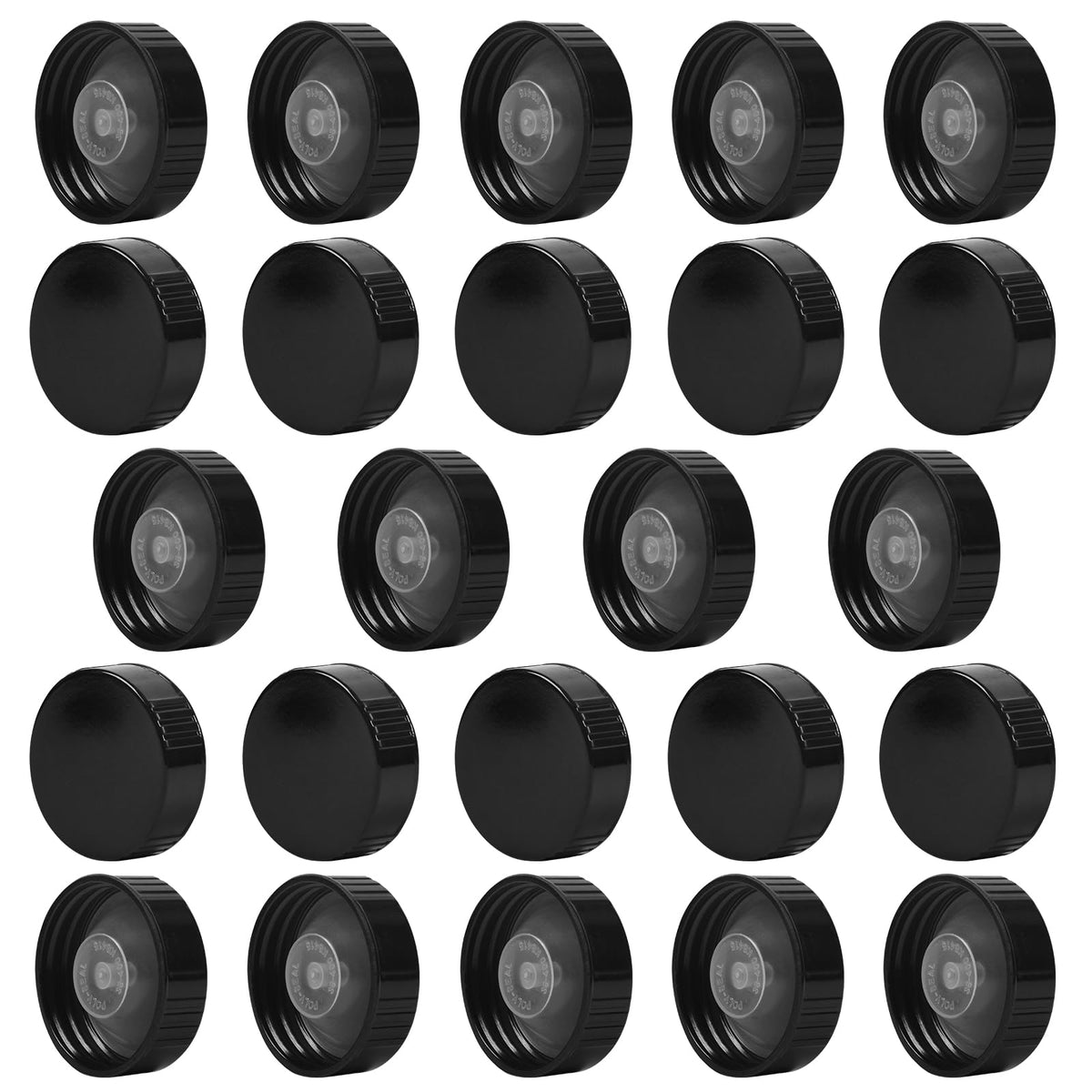 24 Pieces 38Mm Poly Seal Screw Taperseal Growler Caps (Fits Most 1/2 & 1 Gallon Jugs)
