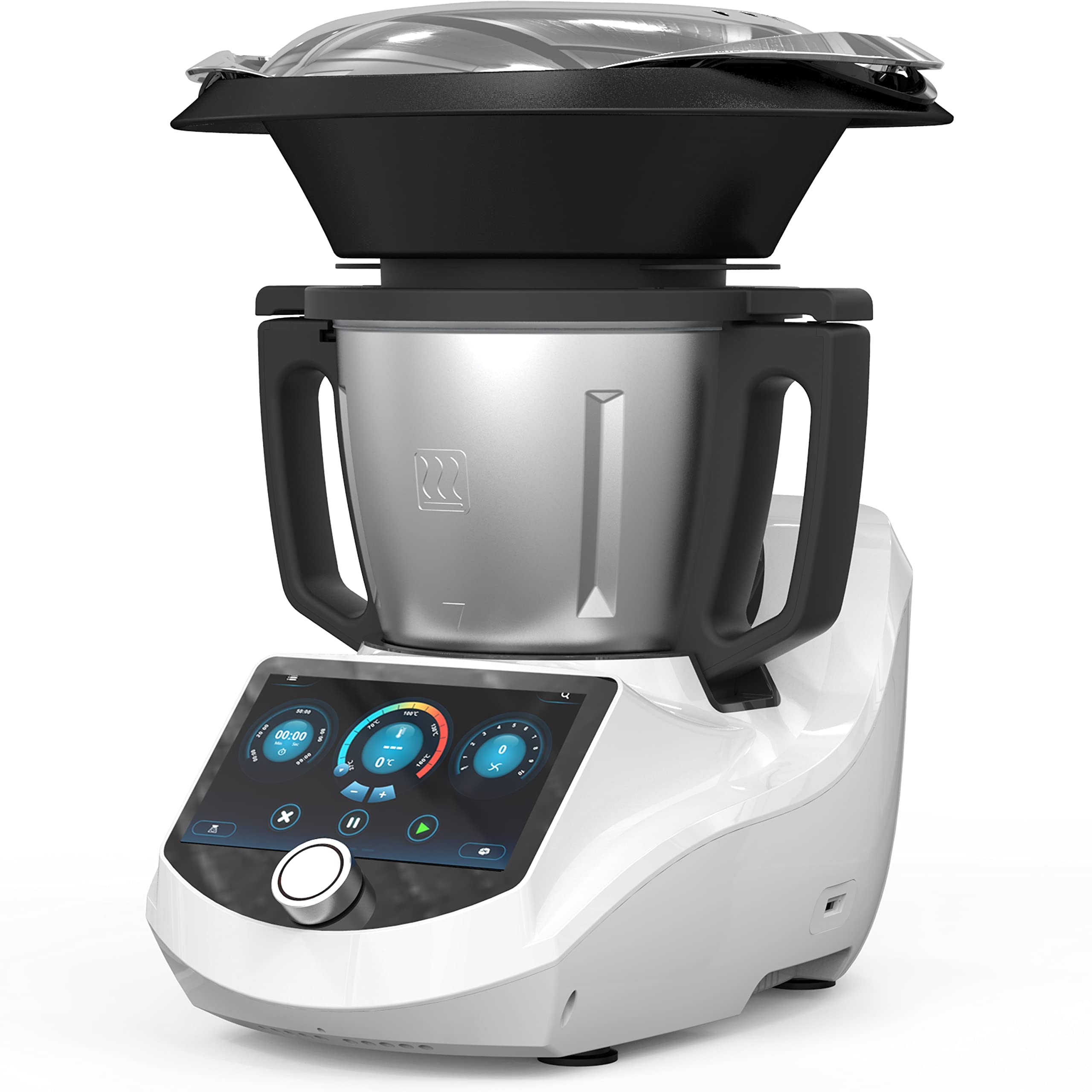 ChefRobot Smart Food Processor All-in-one Auto-Cooking Thermomix Machine,3.5L Capacity,600+ Online Recipes, Built-in Scale, 7 in