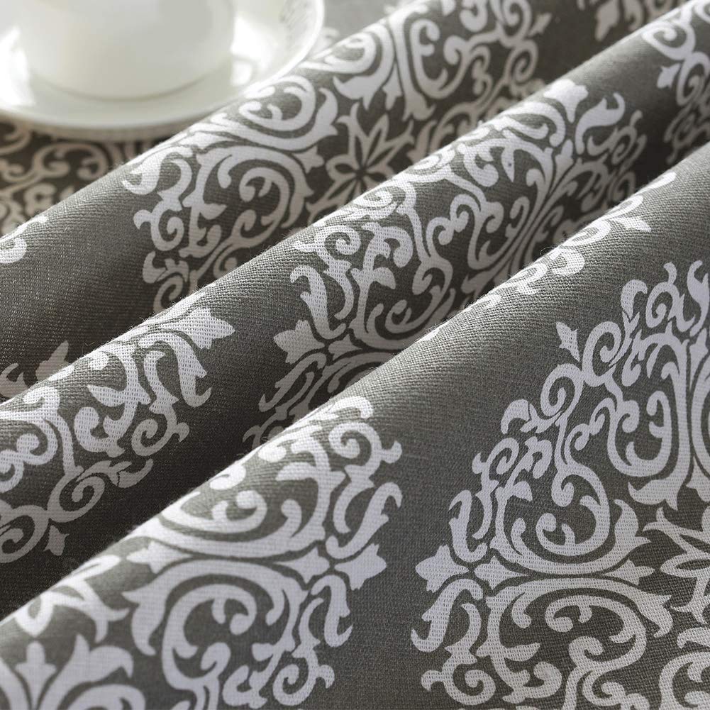 Table Cloth, Round Stripe Table Cover Nordic Twill Floral Tablecloth Washable Dining Decorative For Holiday Home Christmas Party