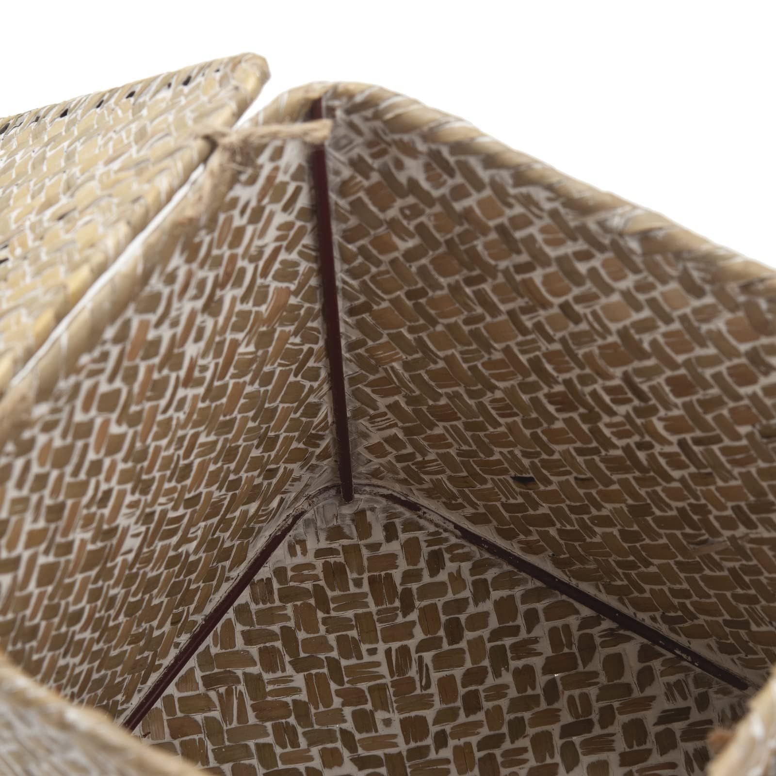 Seagrass Square Tissue Box Cover Woven Napkin Holder Decorative for Bathroom Farmhouse (Whitewash  5.5 x 5.5 x 5.5 Inch)