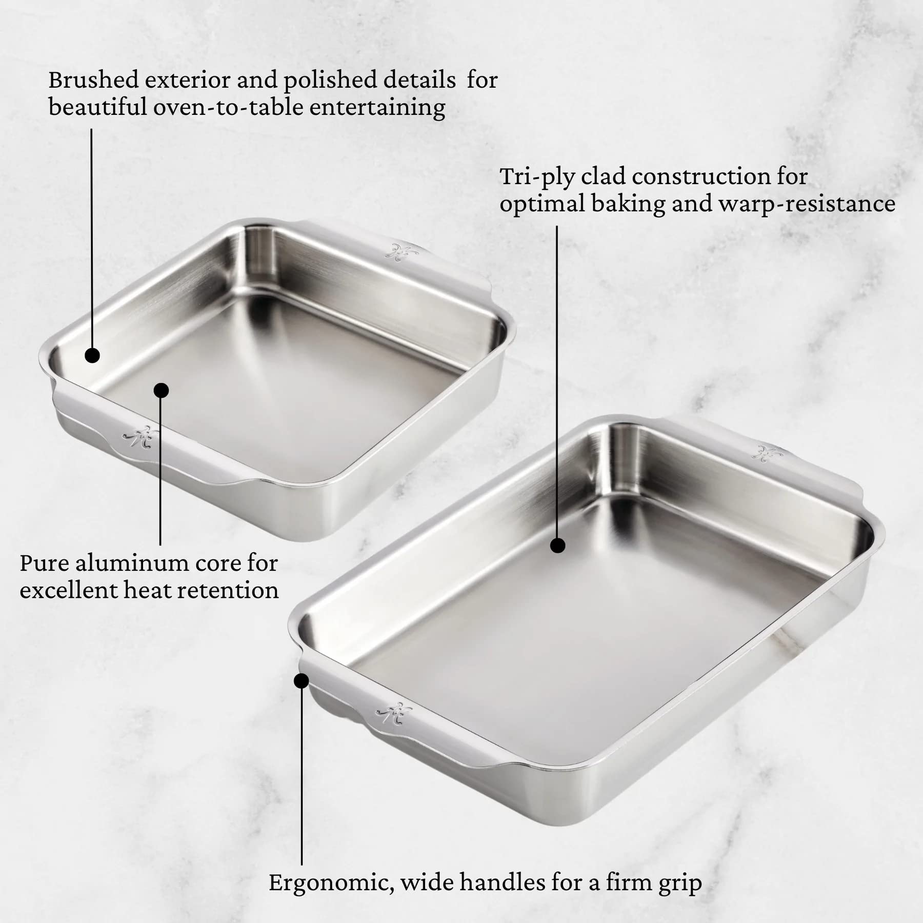 Hestan - Ovenbond Collection - Stainless Steel Square Baker Pan, 8 Inch