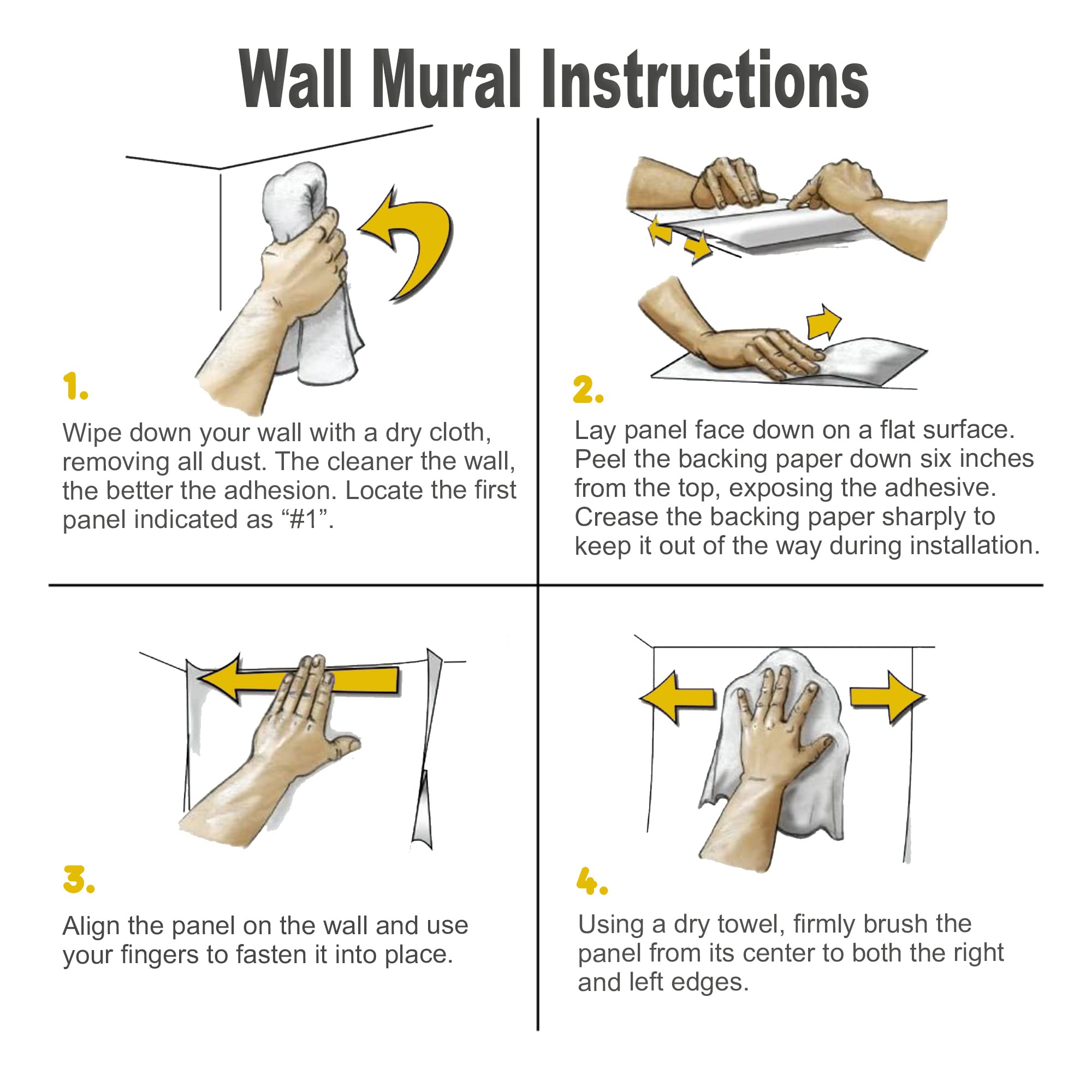 Idea4Wall Wall Murals For Bedroom Dream Castle Large Removable Wallpaper Peel And Stick Wall Stickers - 66X96 Inches