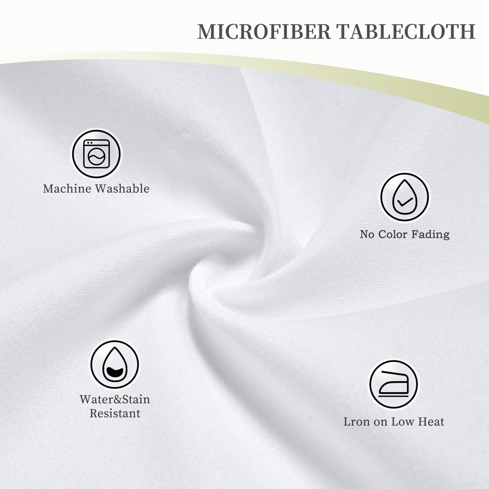 Vvtdesa Black Marble Tablecloth For Round Tables, Oil-Proof Spill-Proof And Easy Clean Tablecloth With Lace Trim, 60 Inch Round