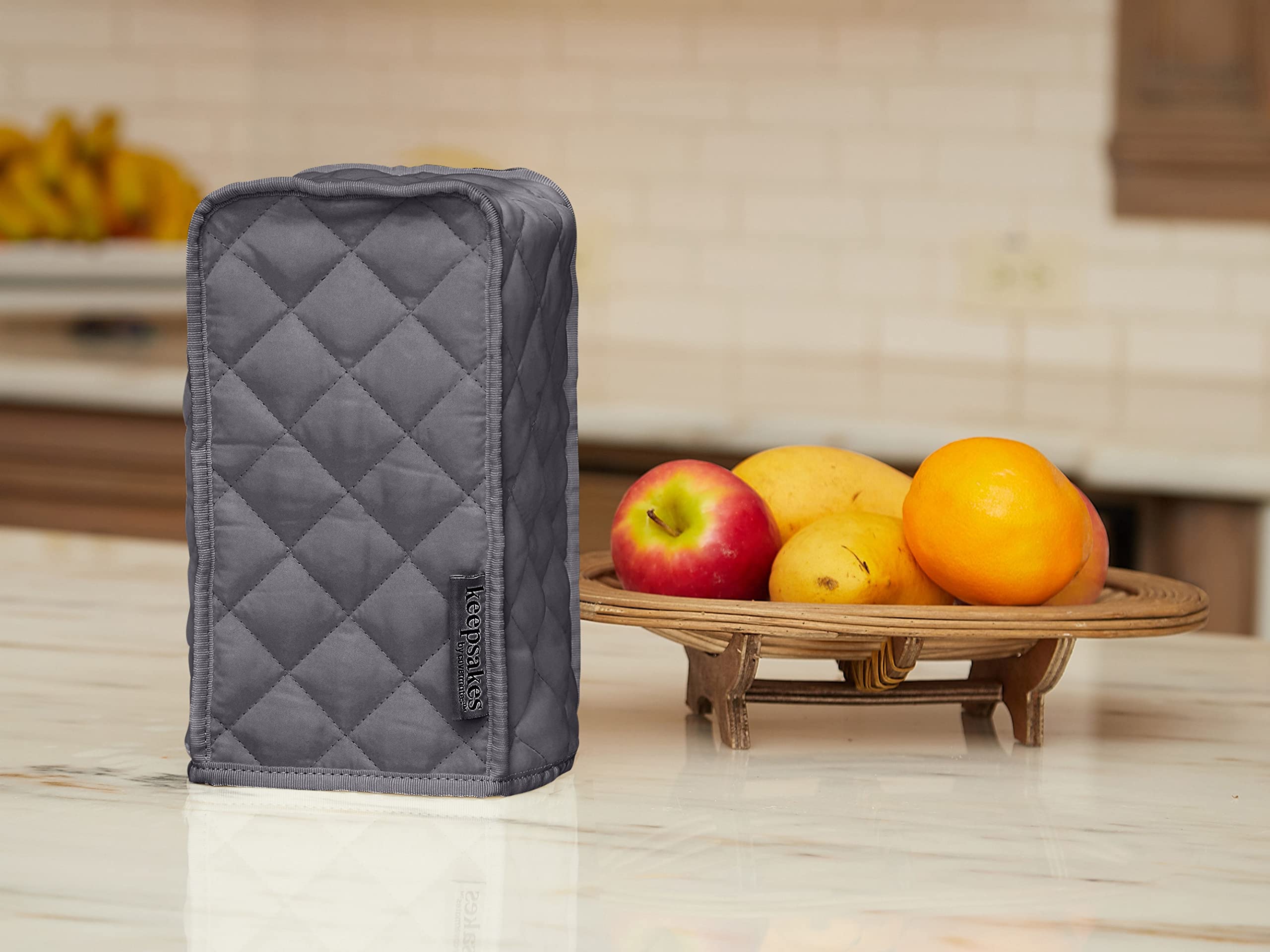 Covermates Keepsakes - Can Opener Cover - Dust Protection - Stain Resistant - Washable - Appliance Cover, Slate