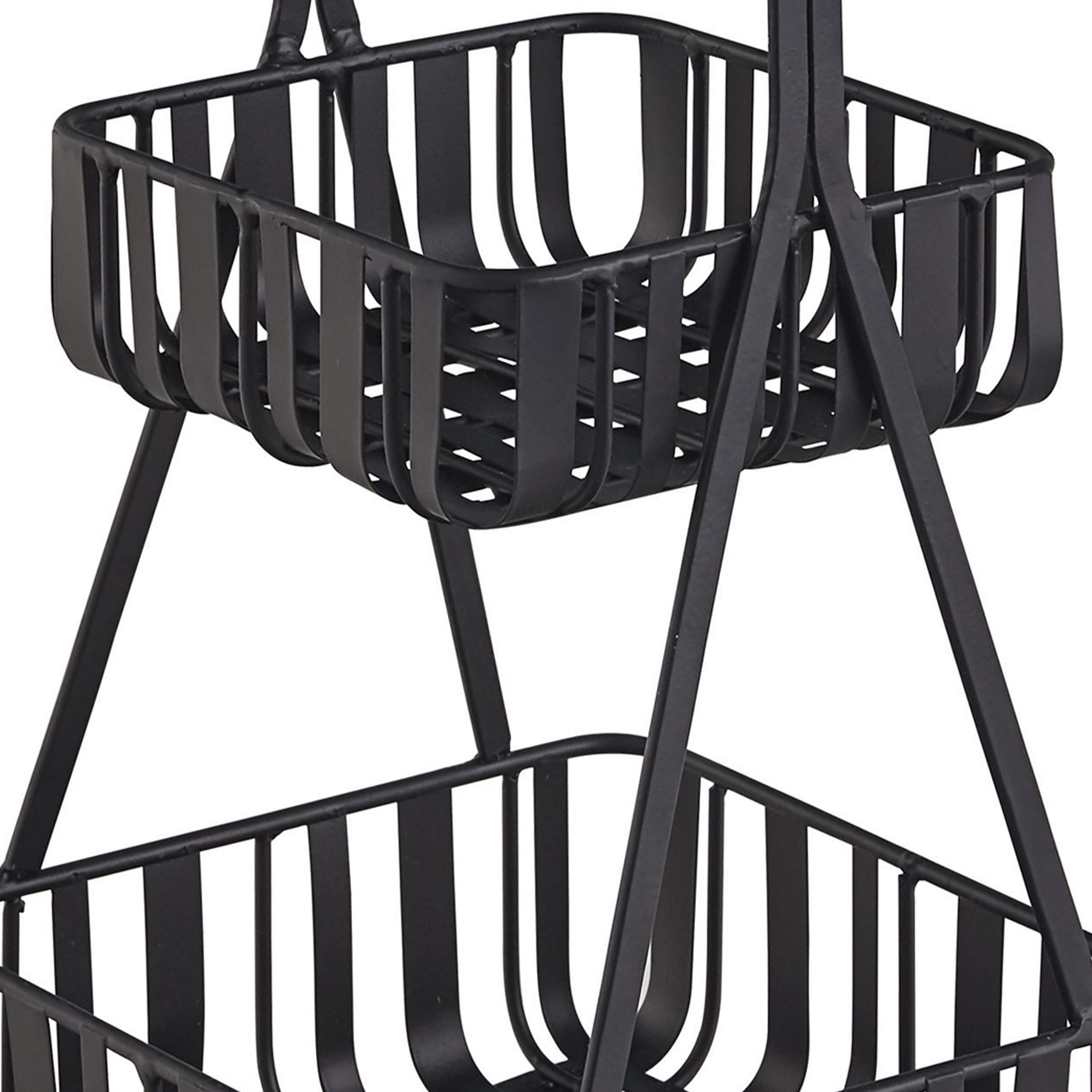 Park Designs Spencer 2 Tier Black Napkin Holder 12.5''H
