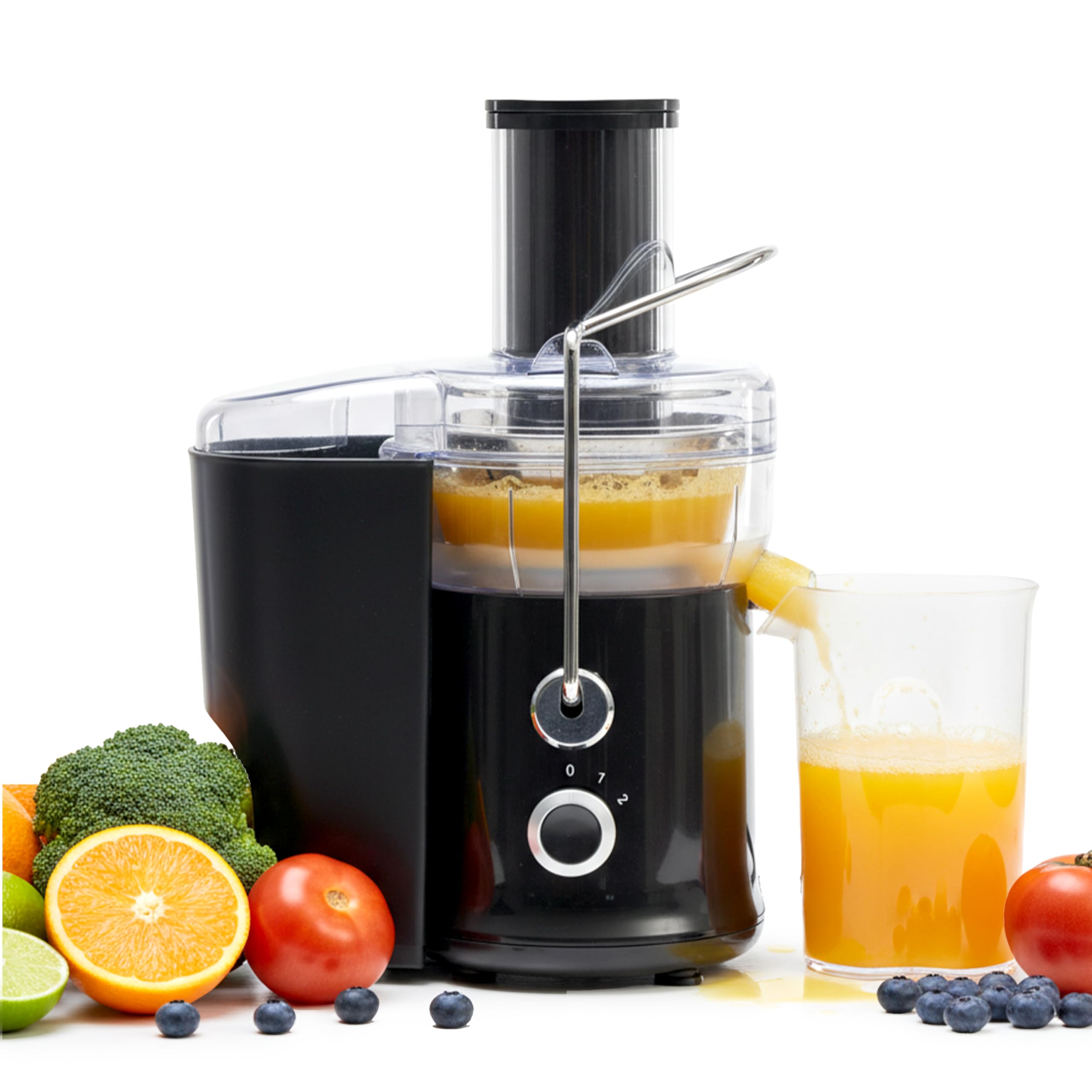 Simple Deluxe Juicer Machines, 480W Centrifugal Juicer Extractor with Wide Mouth 2.6 Feed Chute for Fruit Vegetable, Electric Ju