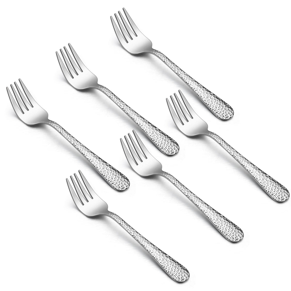 Teamfar Toddler Forks, Stainless Steel Toddler Utensil Silverware Baby Forks For Self Feeding At Home & Preschool, Healthy & Non