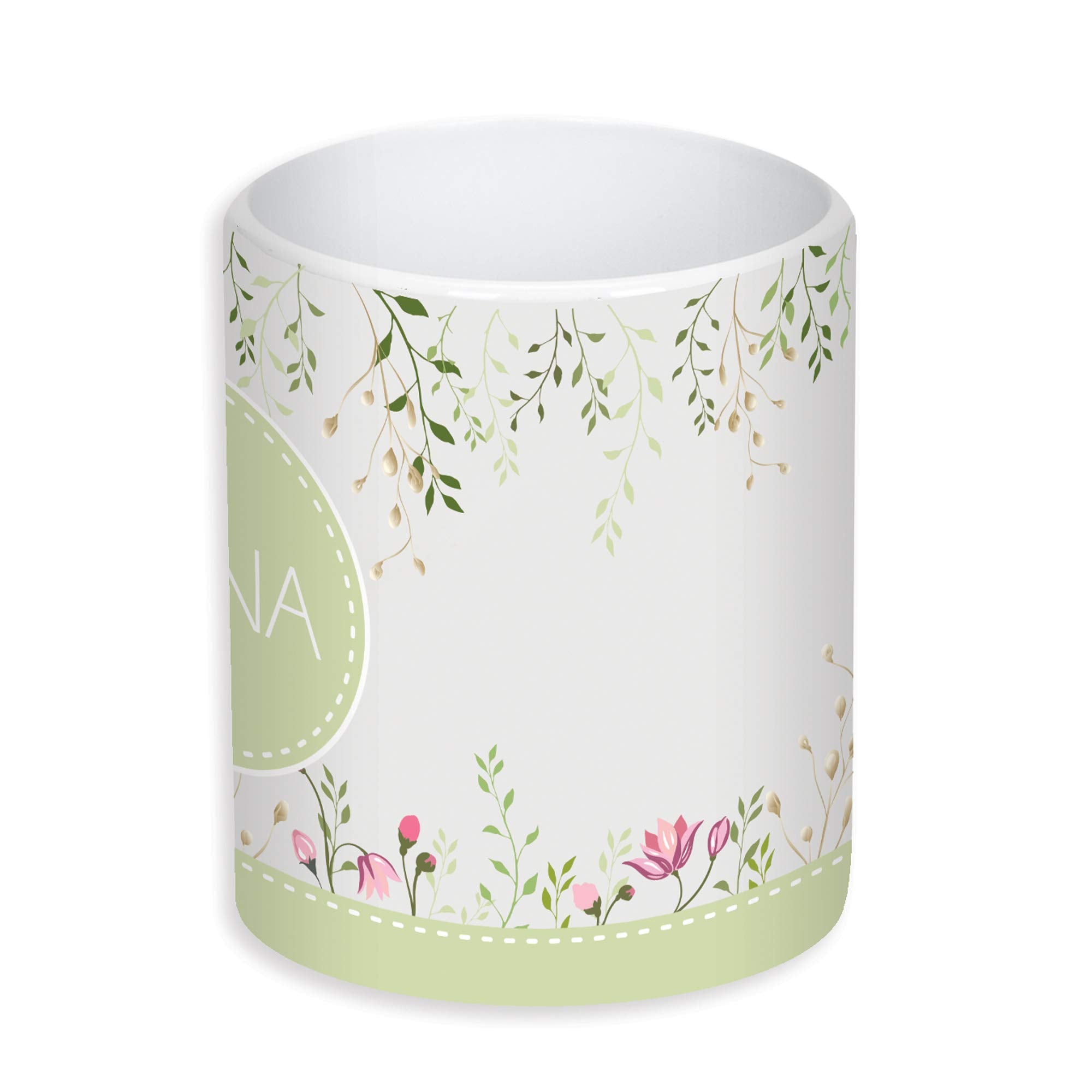 Elanze Designs Nana Blossoms And Climbing Flowers 11 Oz Ceramic Stoneware Coffee Mug