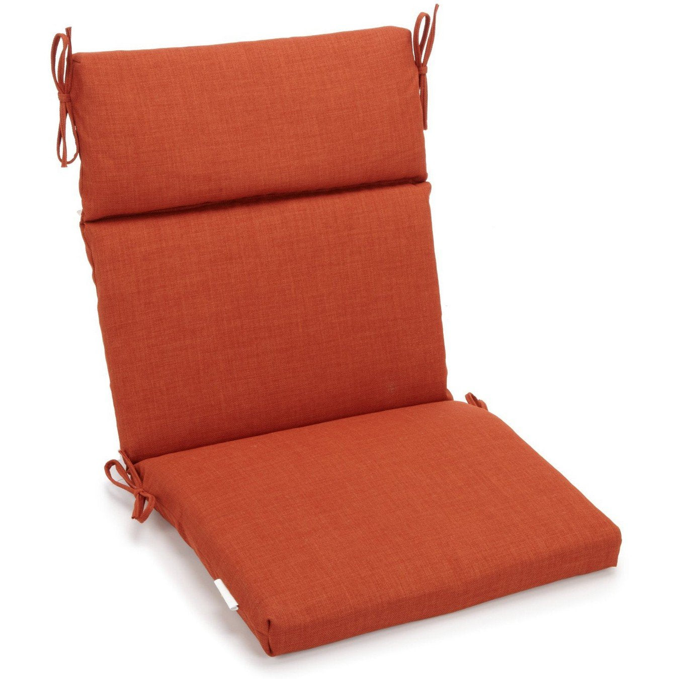 Blazing Needles Indoor/Outdoor Seat/Back Chair Cushion, 20 x 42, Cinnamon
