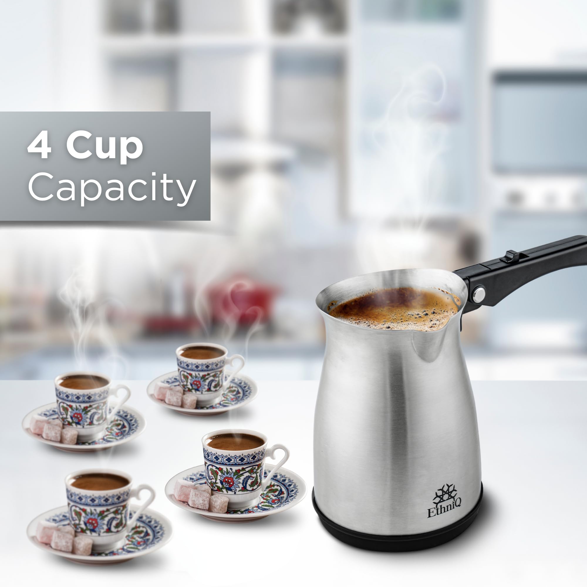 Ethniq - Stainless Steel Turkish Coffee Pot (Ember Brew)