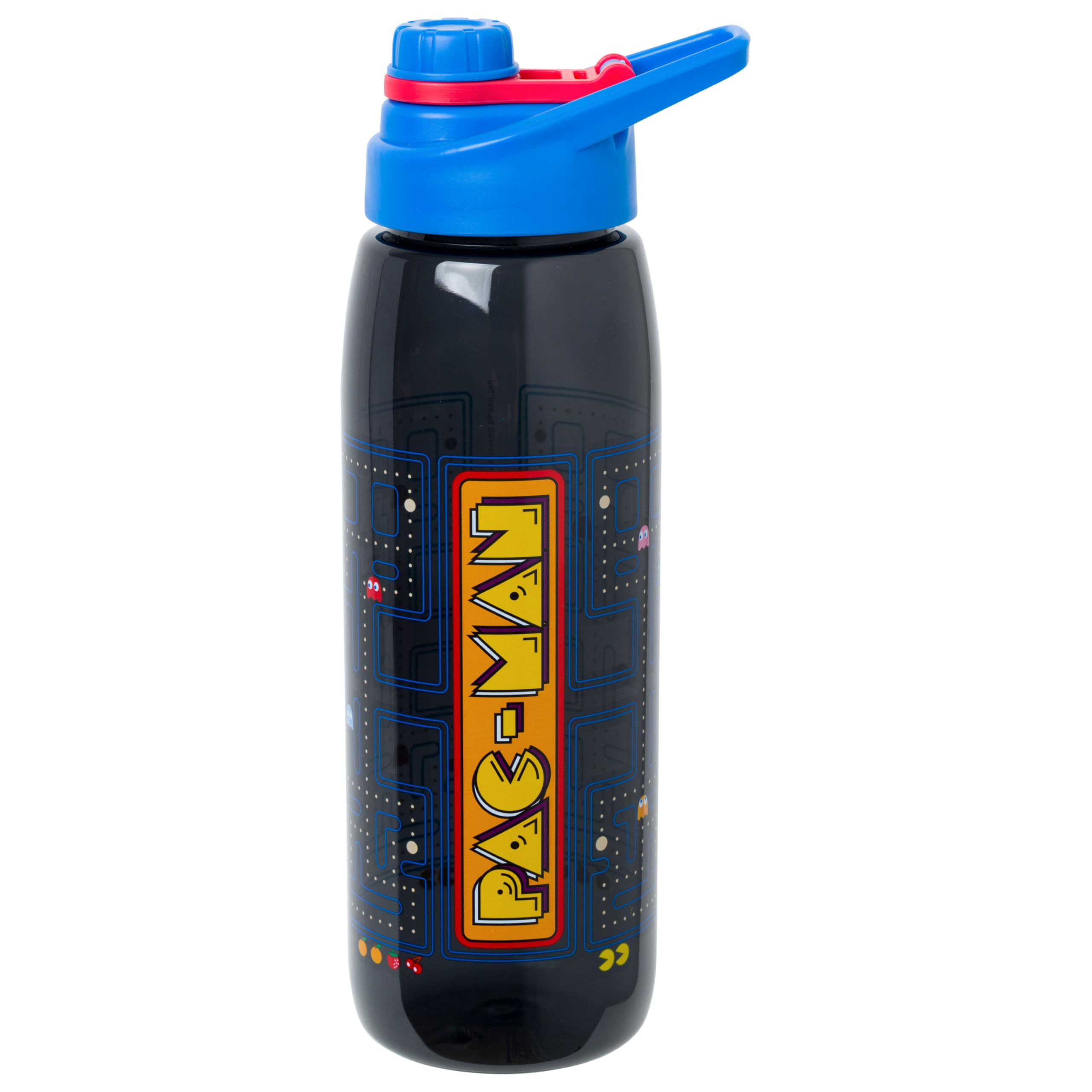 Silver Buffalo Pacman Game Screen 28oz Water Bottle w Screw Lid