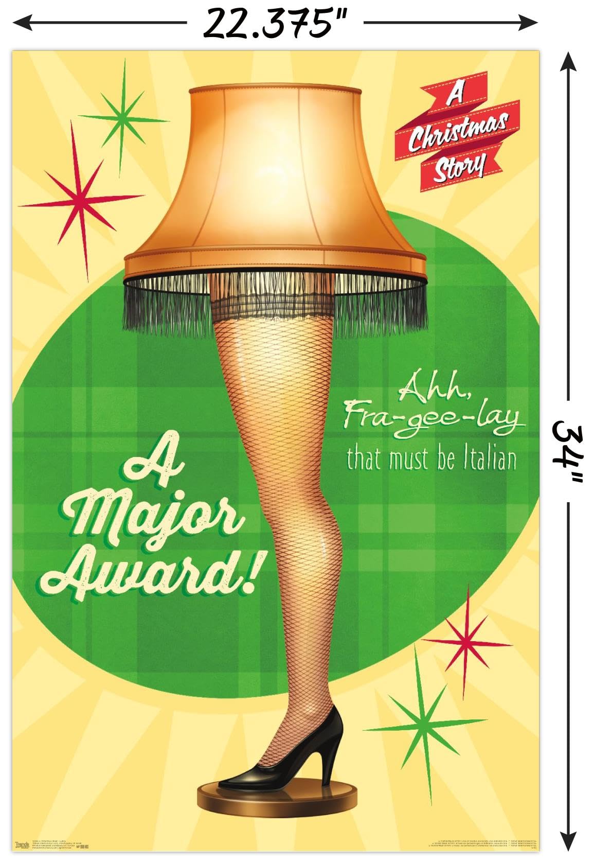 Trends International A Christmas Story - Lamp Wall Poster, 34L X 22.4W, Unframed Version