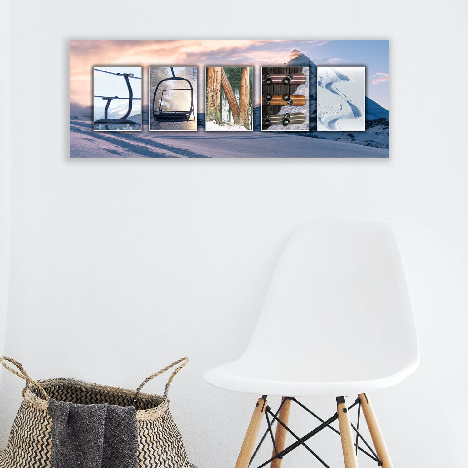 Personal-Prints Snowboarding Personalized Name Art Gift | Customized For The Snowboard Instructor, Avid Boarder, Or Team | Uniqu