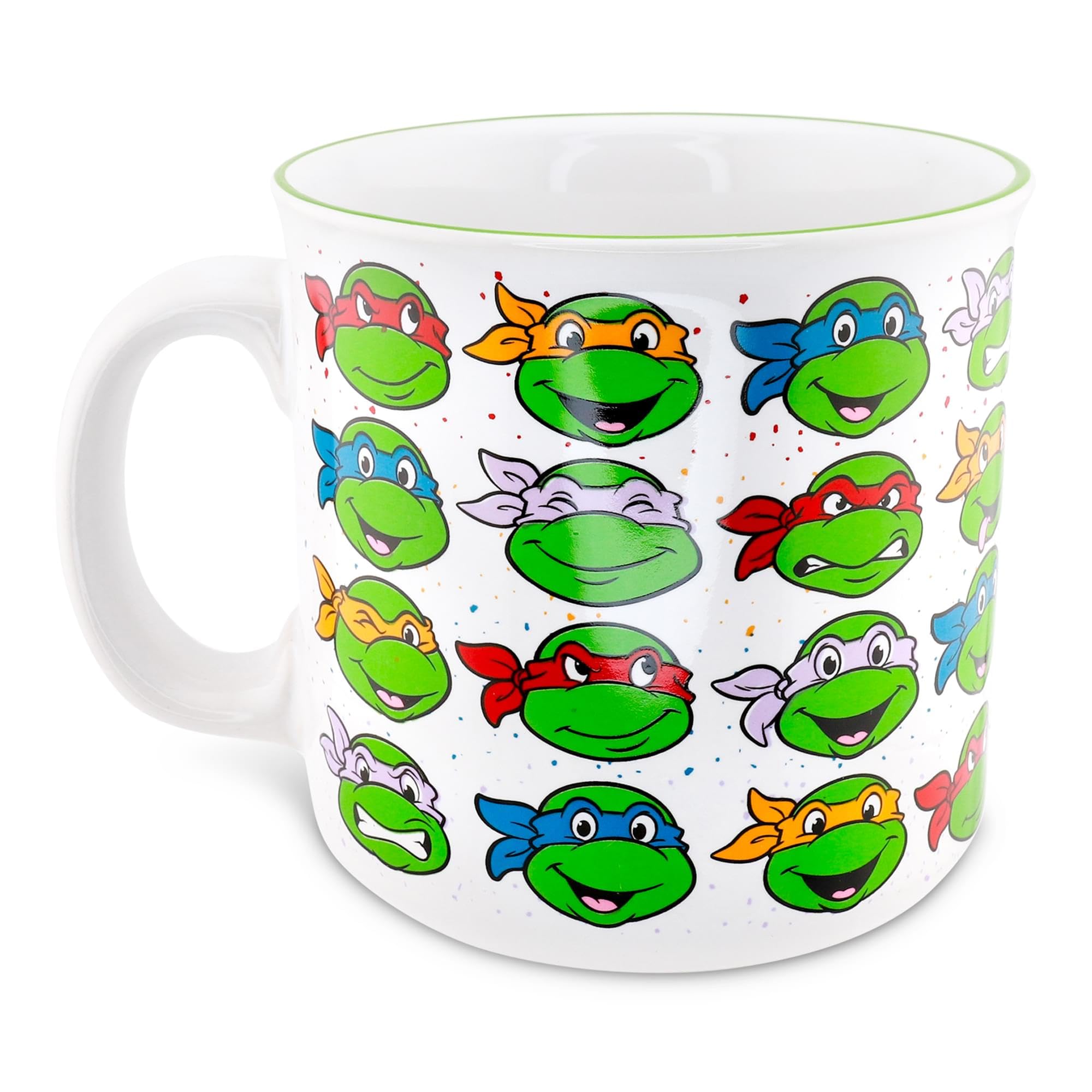 Teenage Mutant Ninja Turtles Portraits Ceramic Camper Mug  Holds 20 Ounces