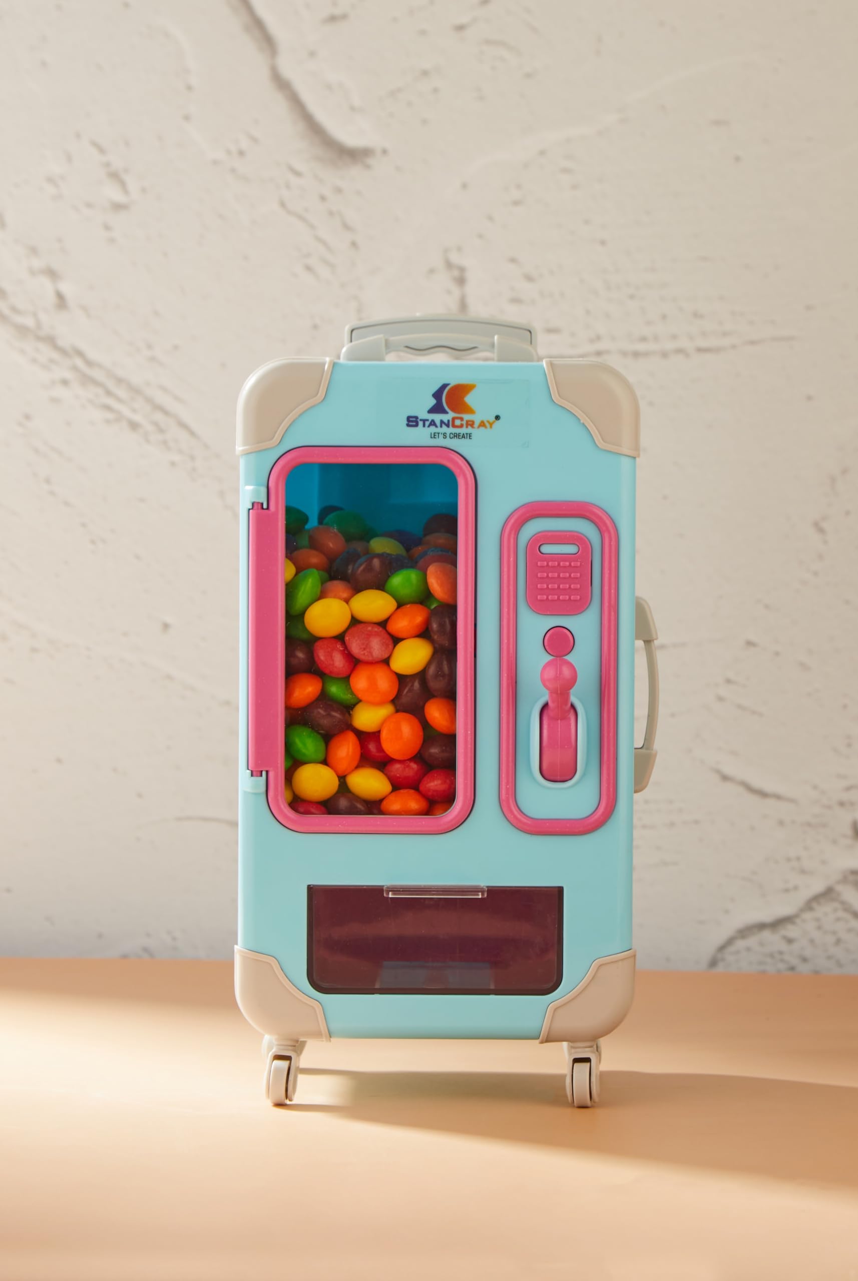 Stancray Candy Dispenser, Cute Vending Machine For Desktop, Manual Candy Machine, Dispense Mini Candies, Birthday & Christmas Gi