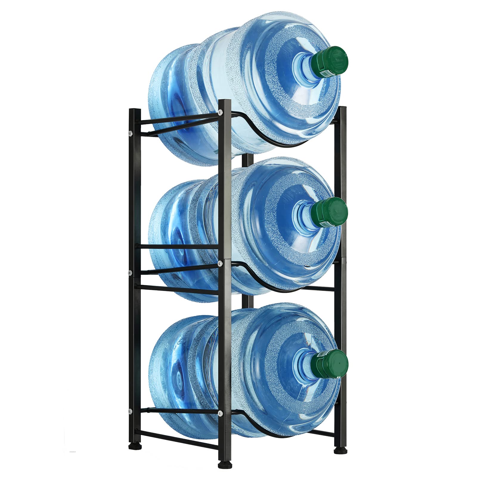 Liantral Water Cooler Jug Rack, 5 Gallon Water Bottle Holder Detachable Heavy Duty Water Bottle Rack 5 Gallon Water Holder Stand