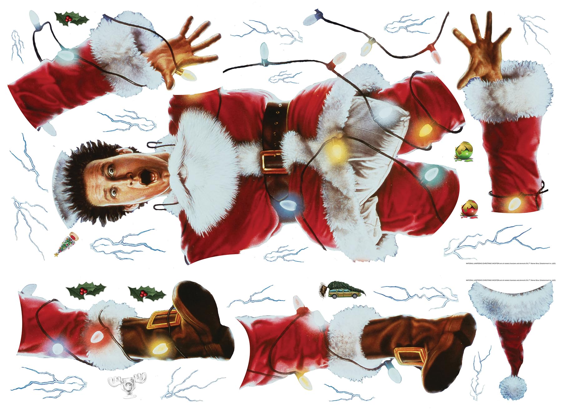 Roommates Rmk5410Gm National Lampoon'S Christmas Vacation Decal, Red