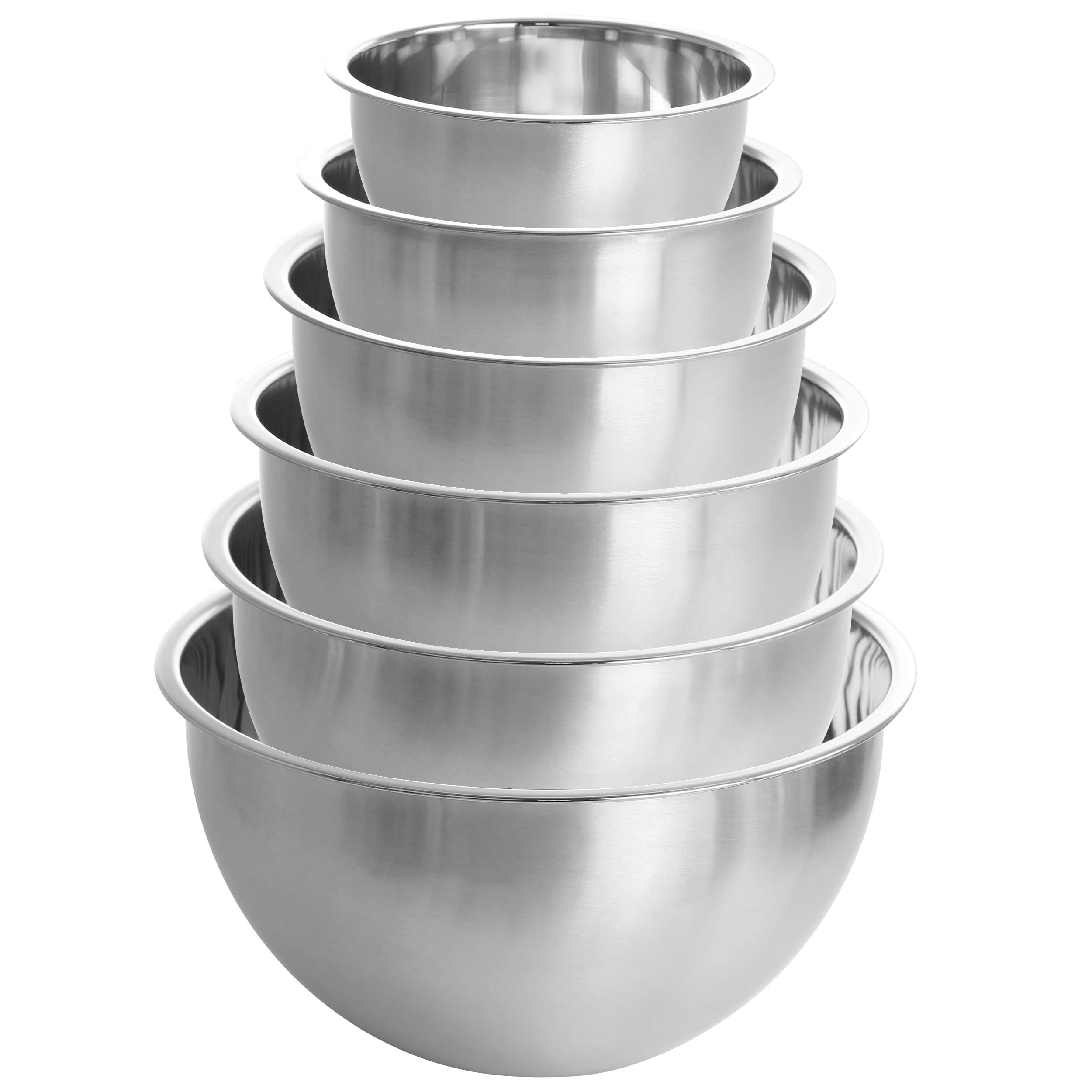 MegaChef 14 Piece Stainless Steel Measuring Cup and Spoon Set, Silver - Model MC-14L, Ideal for Cooking and Baking