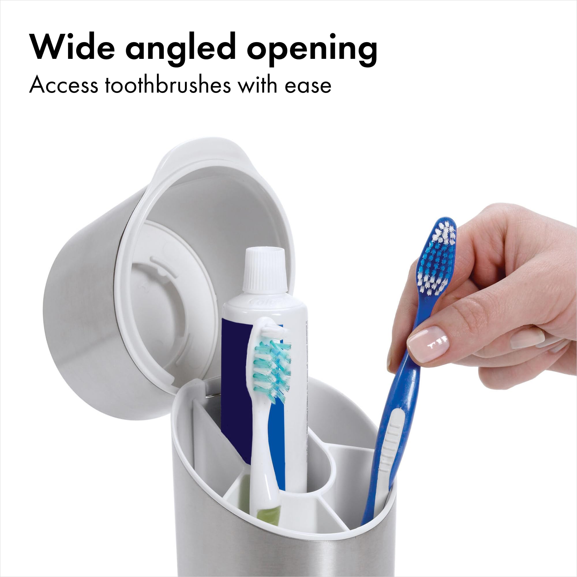 OXO Good Grips Stainless Steel Toothbrush Organizer 9.75 Inch