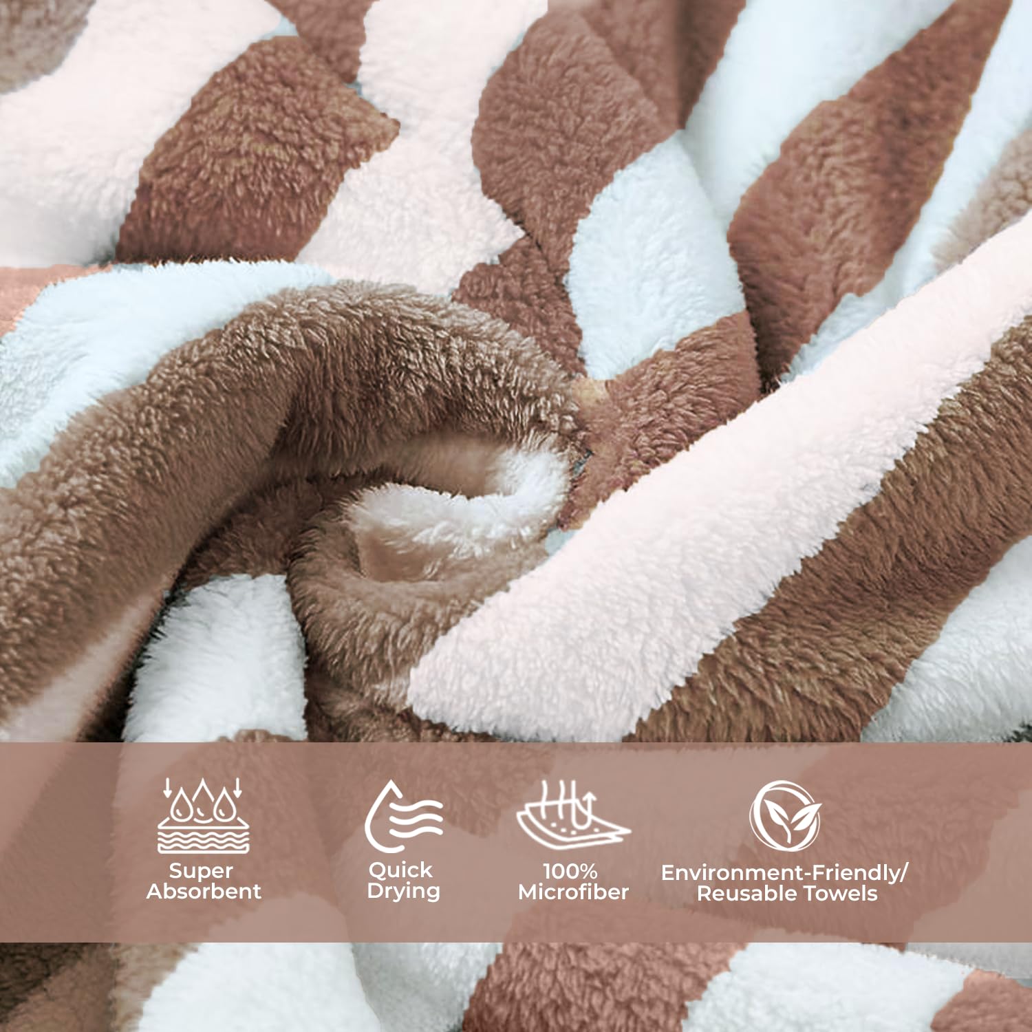 Maxoshine Microfiber Towels For Bath-Stripes Bath Towel For Men And Women-Soft Coral Fleece Towel With Hook Quick Dry Super Abso