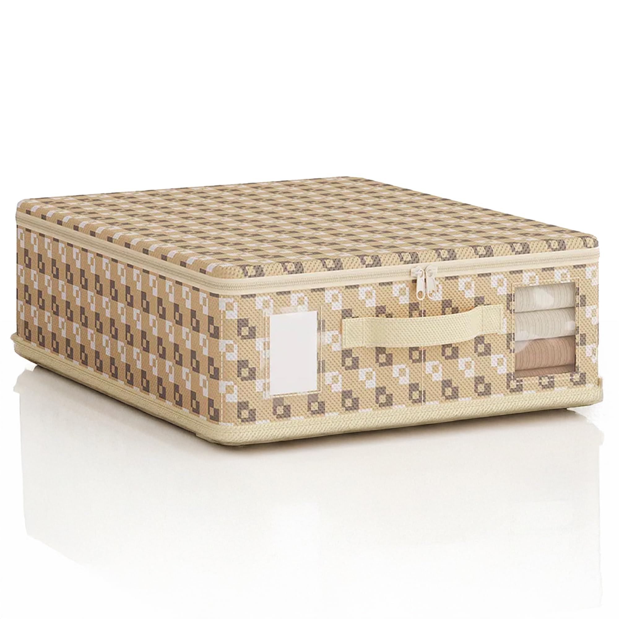 Prime Pick Xl Cloth Storage Organizer Box Foldable Clothes Storage Box With Lid Breathable Non Woven Fabric Wardrobe Organizer W