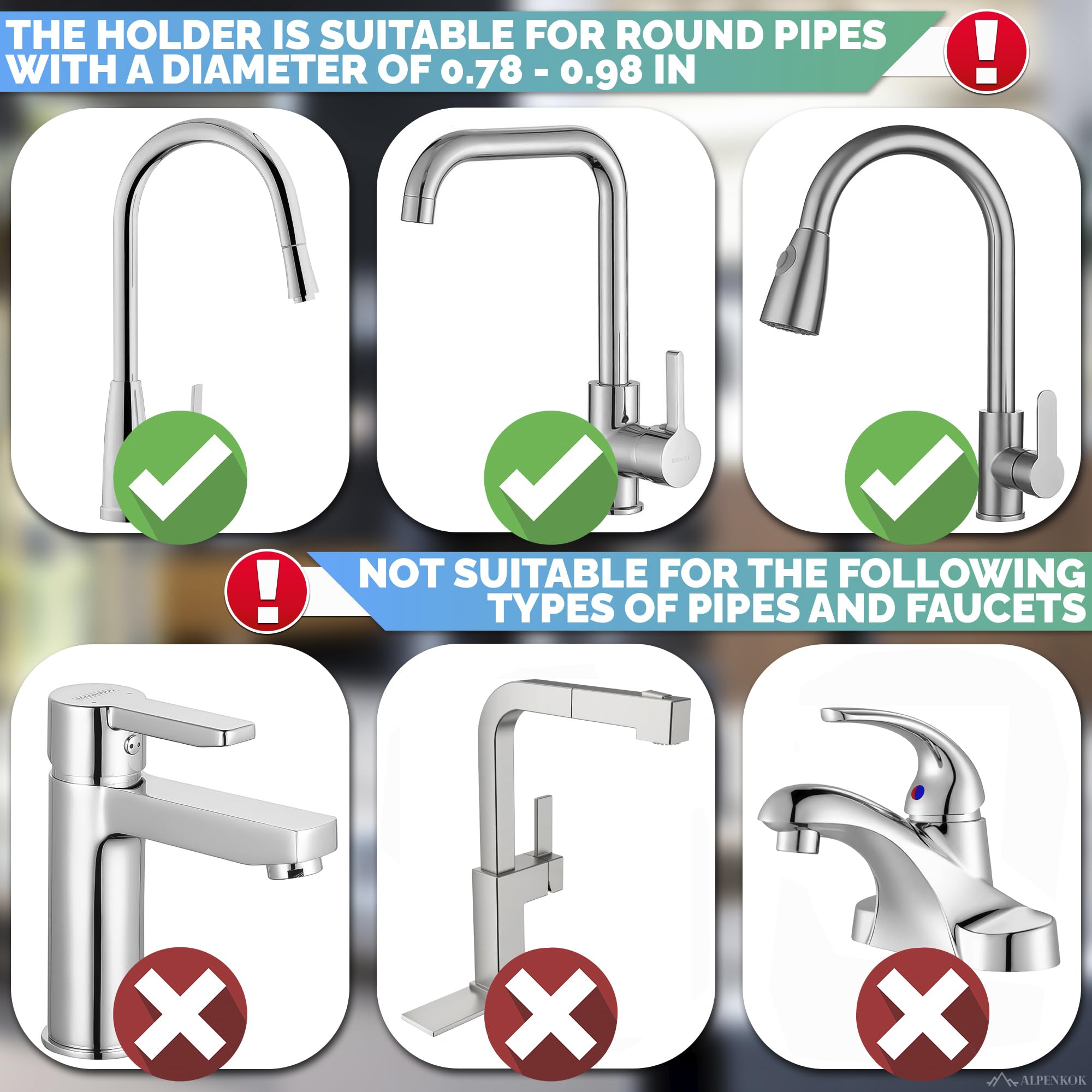 Over Faucet Sponge Holder For Kitchen Sink Faucet - Stainless Steel Faucet Rack For Kitchen Sink Organizer Rack For Kitchen Spon