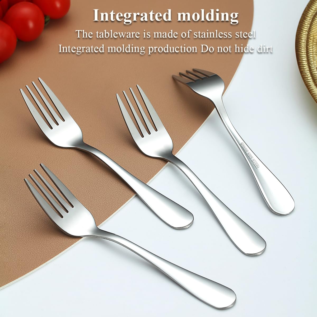 Evanda Dessert Forks Set Of 12 Pack, 5.62'' Stainless Steel Pastry Fork, Appetizer Fork For Fruit, Cake, Cheese, Party Trips, Ca
