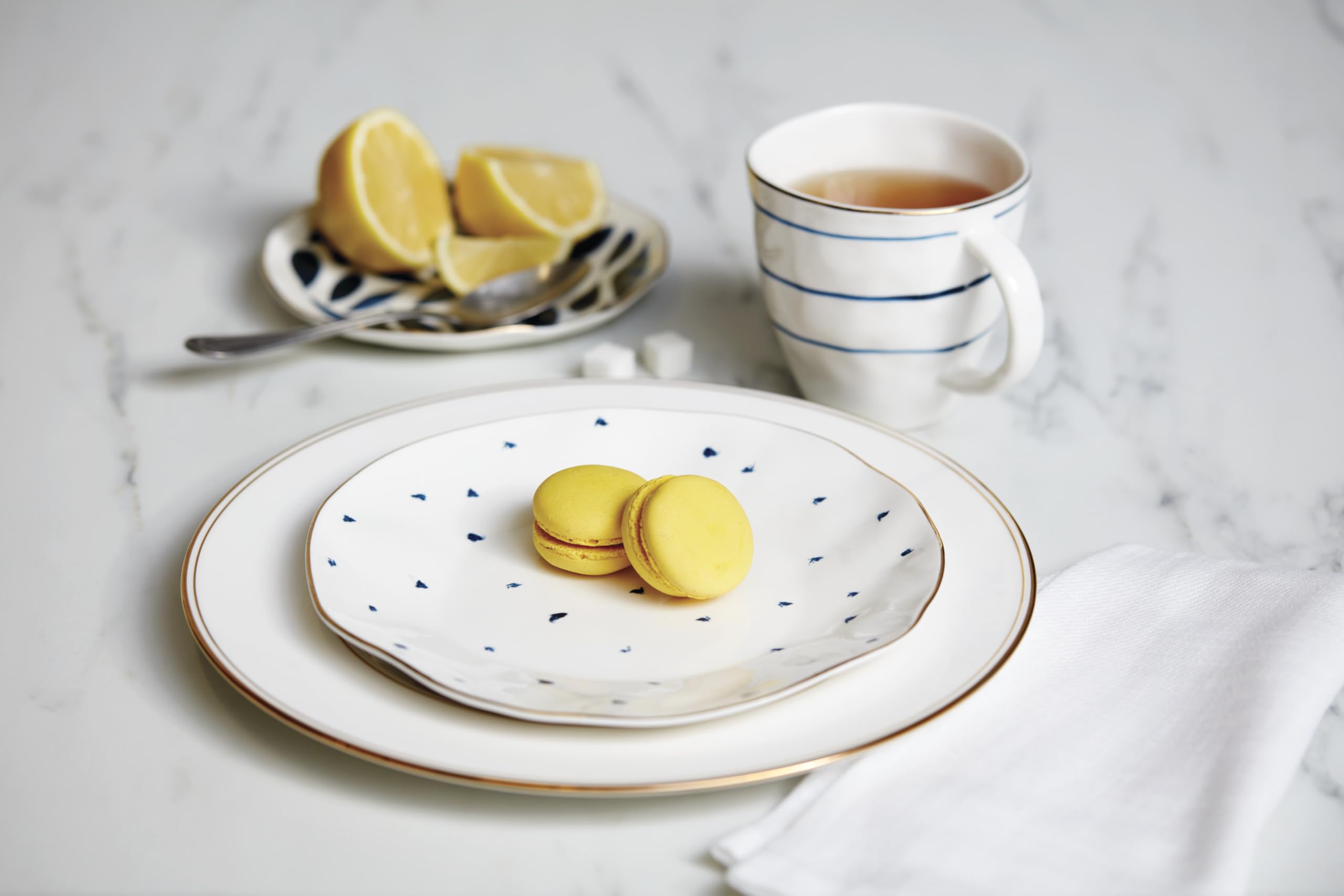 Lenox Blue Bay 4-Piece Dessert Plate Set, 4.05 Lb