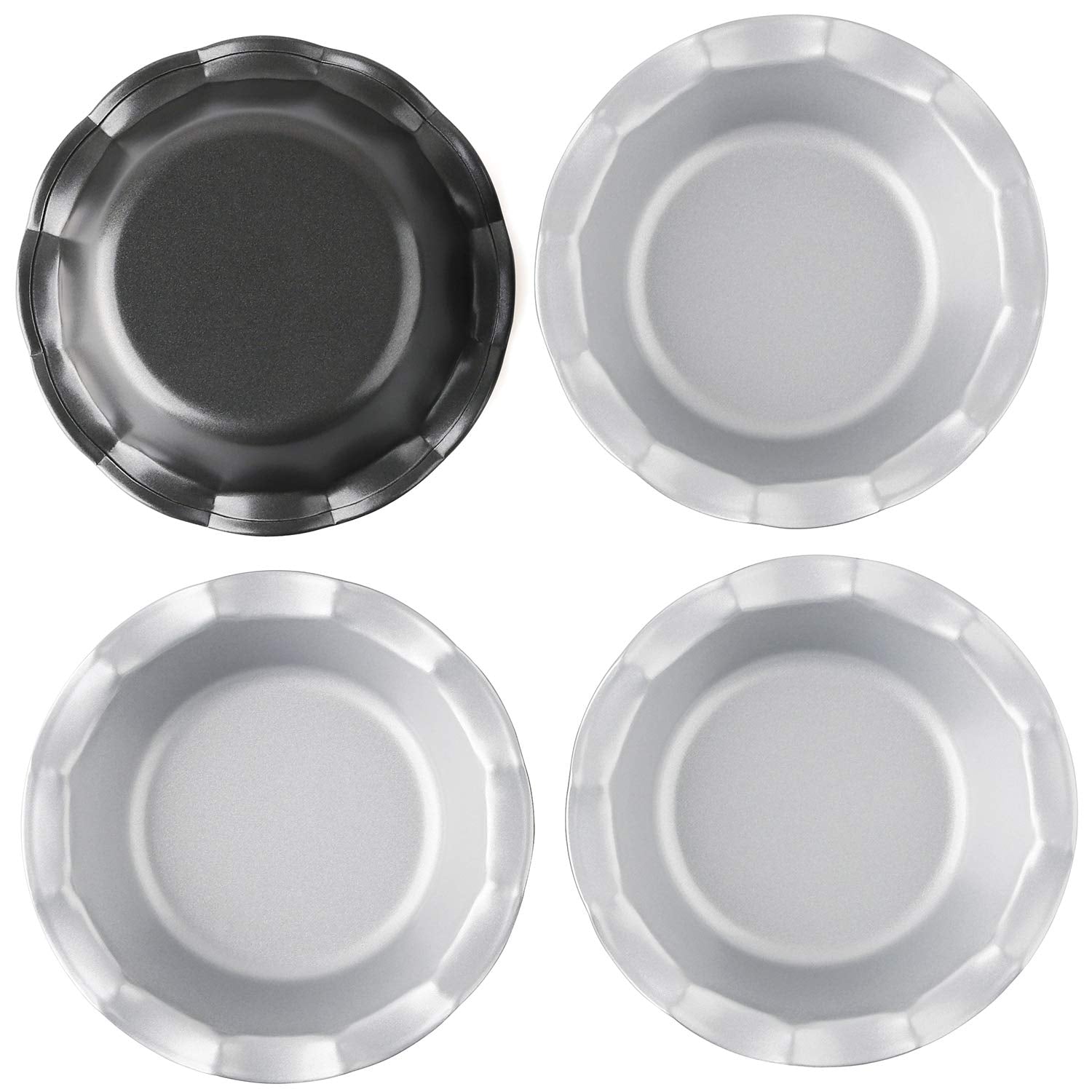 Chwaika Mini Pie Pans Set Of 8 Small Pie Tins Nonstick Round Pie Plate For Baking