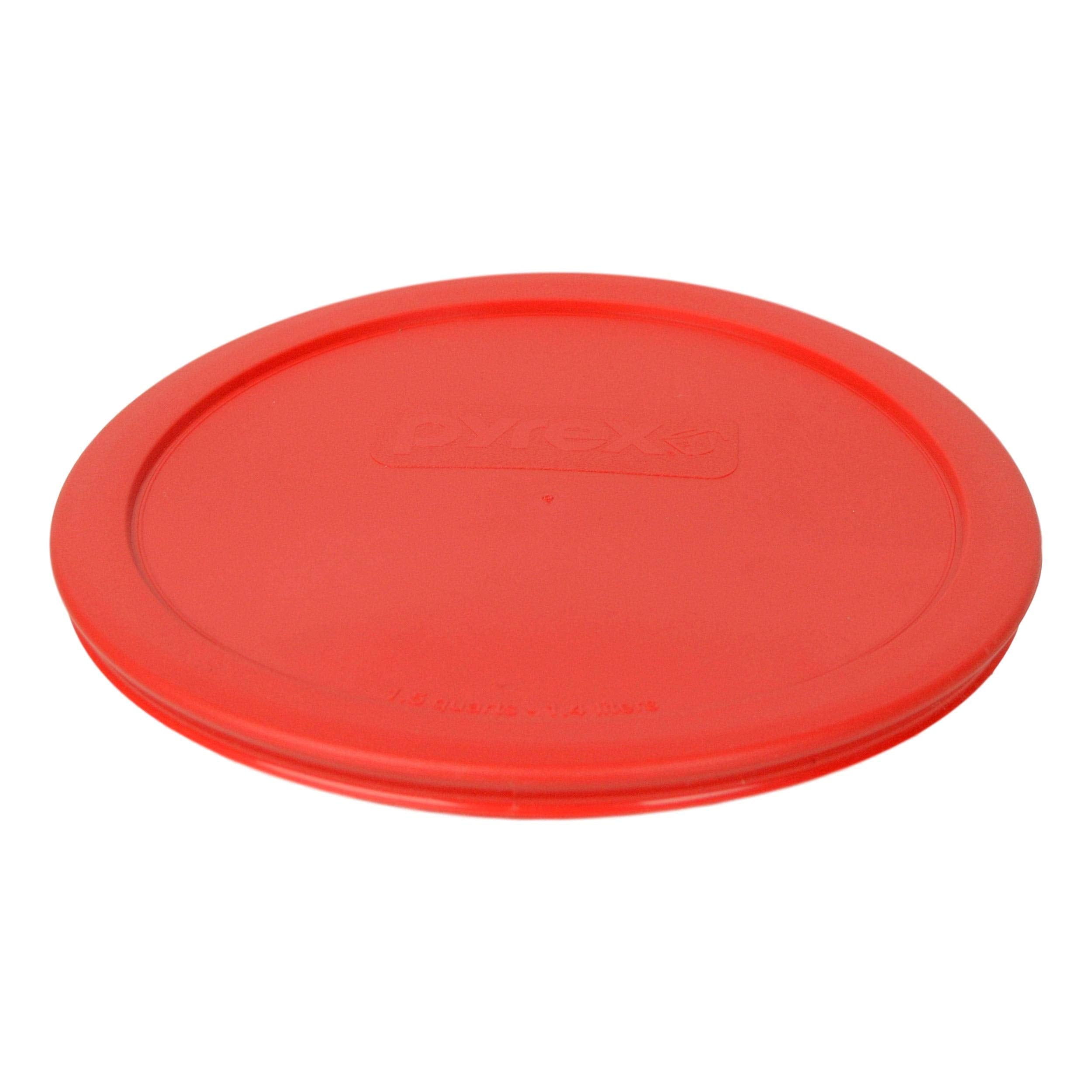 Pyrex (1) 323-Pc Red 1.5Qt (1) 322-Pc Blue 1Qt Mixing Bowl Plastic Lids, Made In Usa