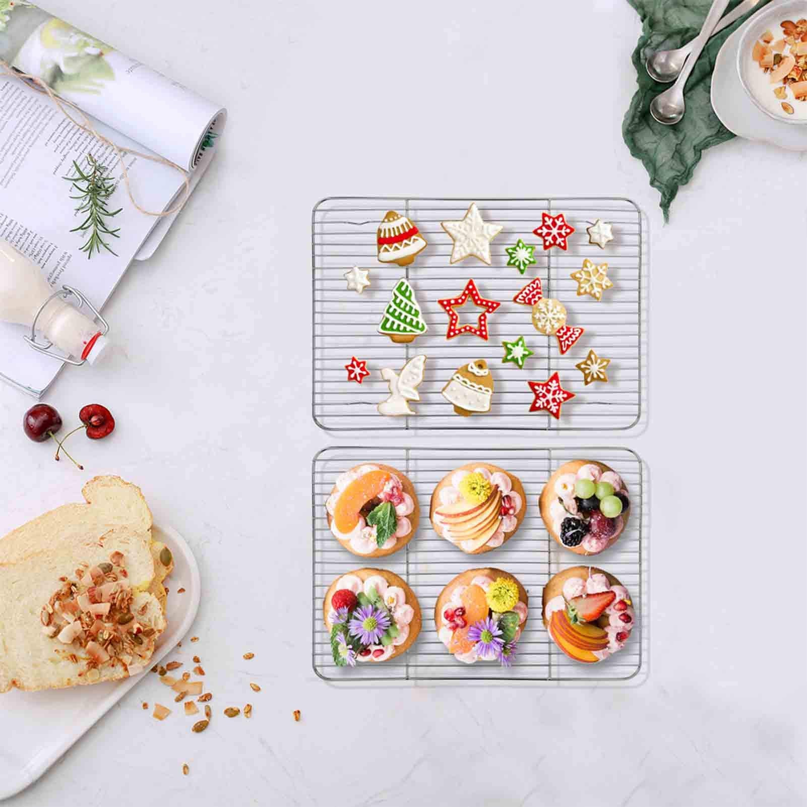 Teamfar Baking Rack, Stainless Steel Cooling Roasting Rack For Baking Sheet Oven Pan, Healthy & Non Toxic, Sturdy & Rust Free, O