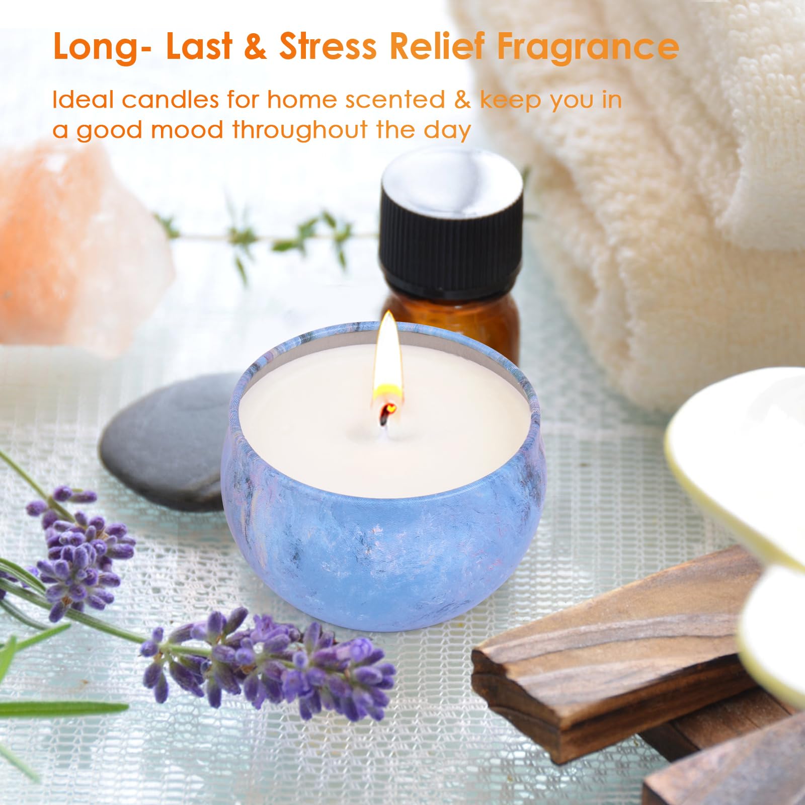 Scented Candles Gift Set for Women, 9Packs Soy Candles for Home Scented, 180H Burning Aromatherapy Candles, 2.5oz Natural Soy Wa