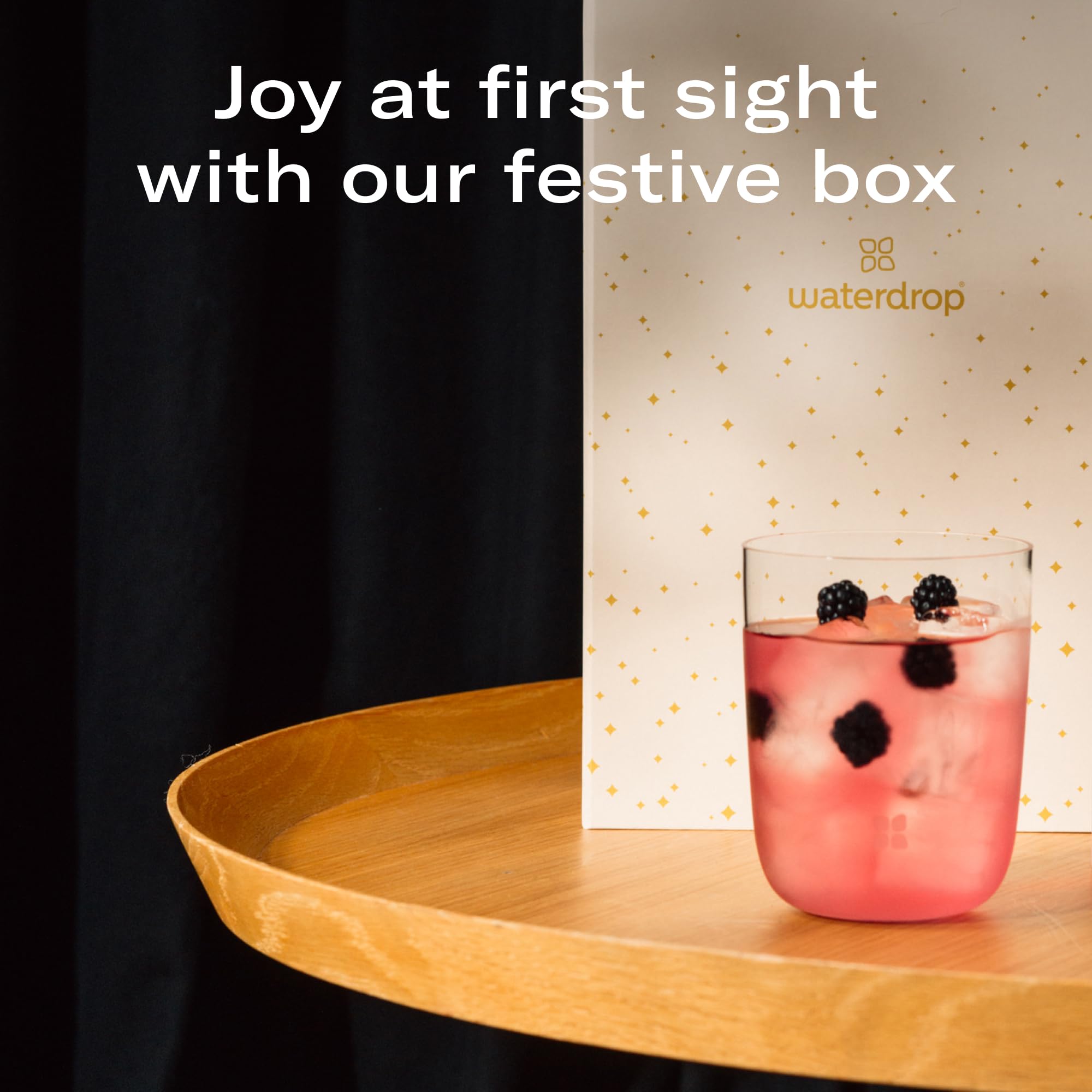 Waterdrop Microdrink Wellness Gift Set, Exclusive Edition With 1 Double-Walled Tumbler & 12 Limited Edition Snow Microdrinks & A