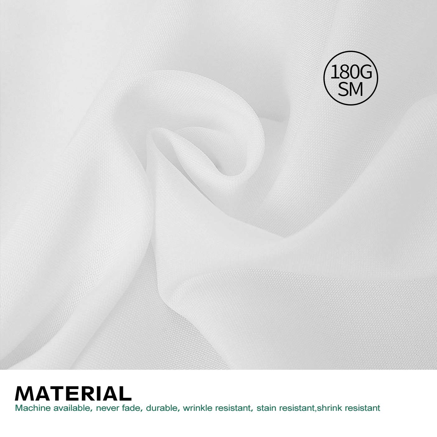 Surmente 60 X 102-Inch Tablecloth Rectangular Polyester Table Cloths For Weddings, Banquets, Or Restaurants (White2 Pack)Aa