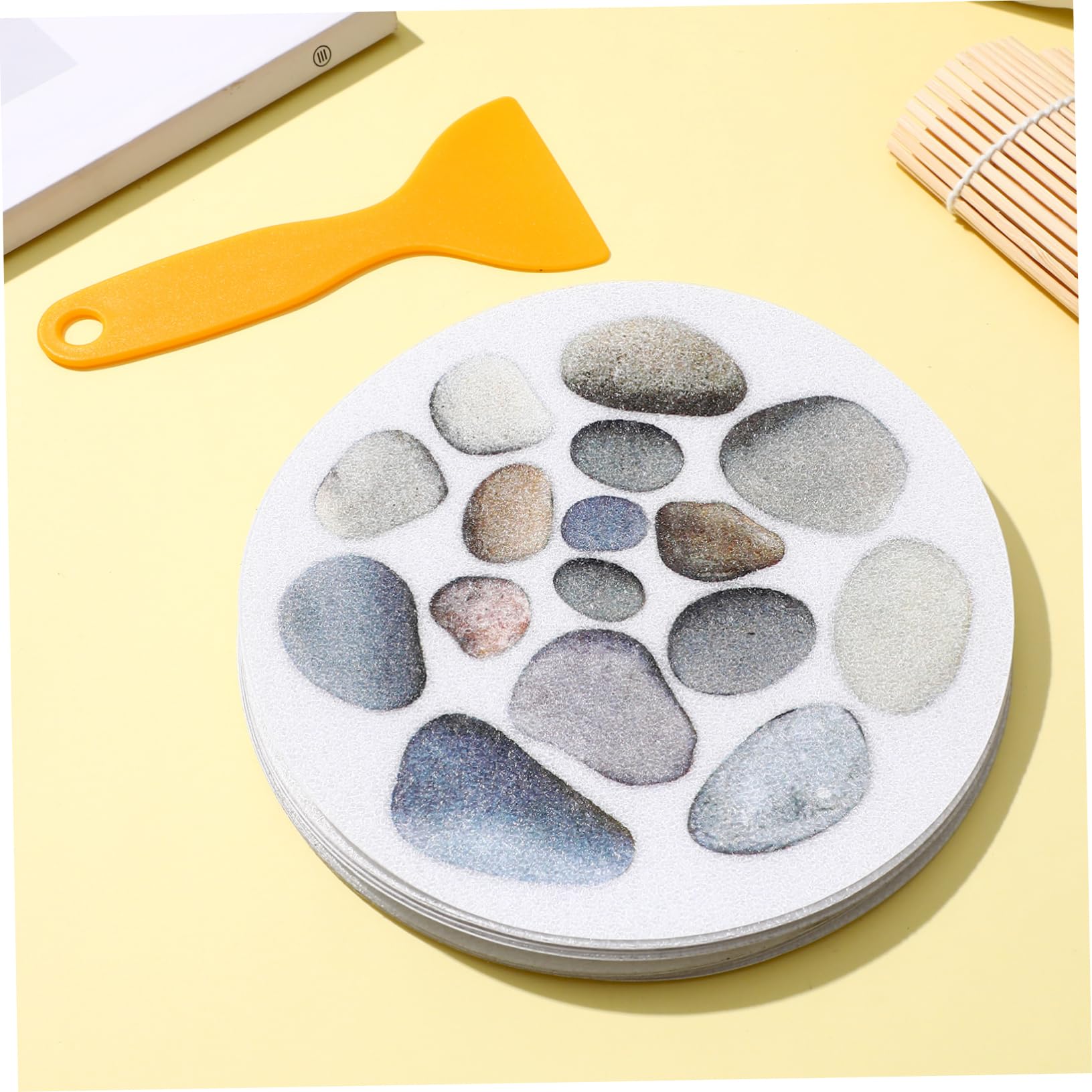 Zerodeko Garlic Holder 8Pcs Floor Stickers Sticker Sheets For Kids Bathroom Mats For Floor Bathtub Stickers Non Slip For Adults