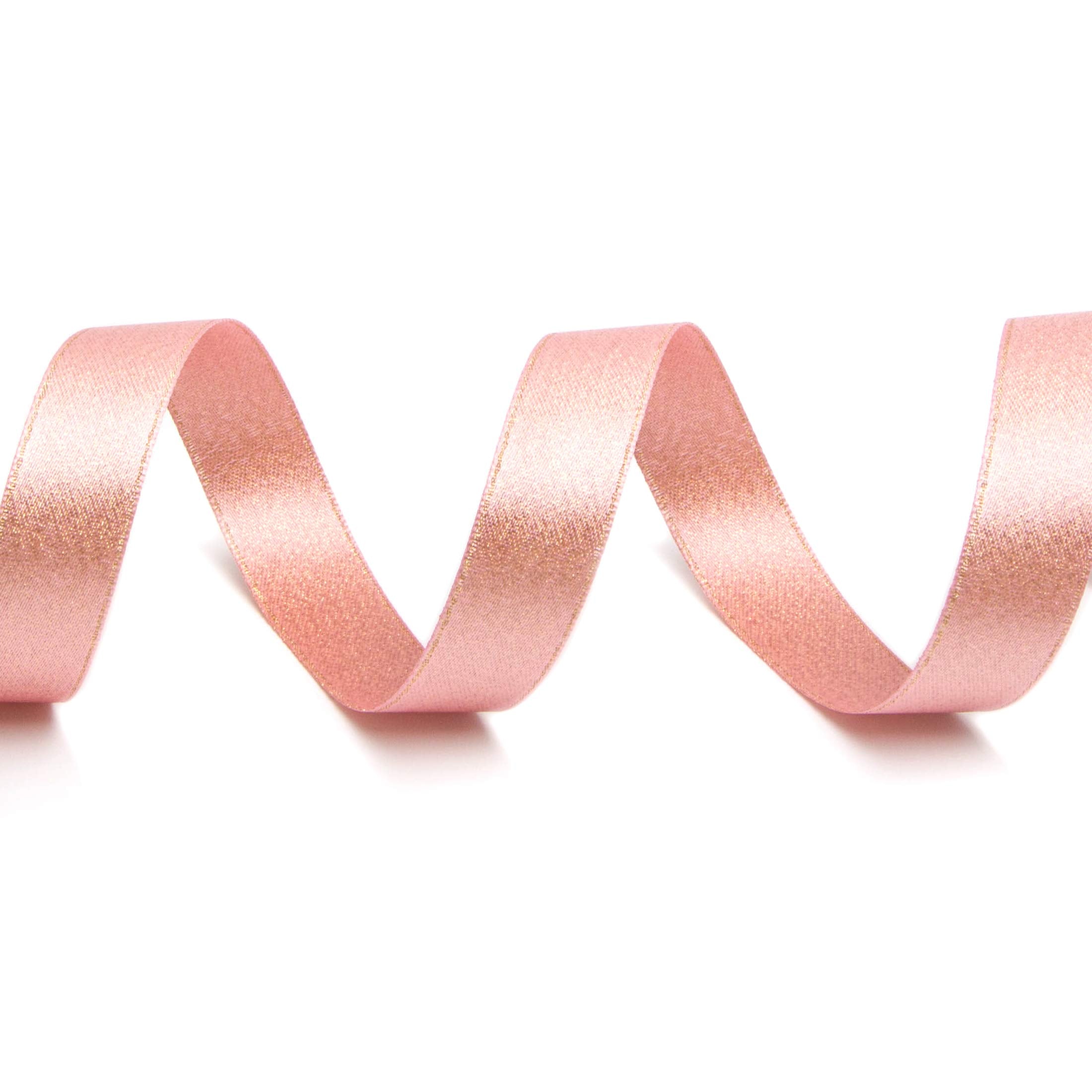 Ribbli Rose Gold Double Faced Purl Ribbon,Luxury Glitter Ribbon,58 Inches X 10 Yards ,Valentine Ribbon,Use For Gift Wrapping,Flo