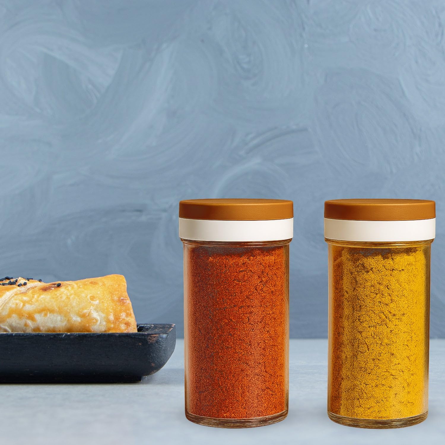 Airtight Transparent Kitchen Storage Container Jar Set 2 Piece  BpaFree Plastic Pantry Organizer For Cereals Pulses Spices