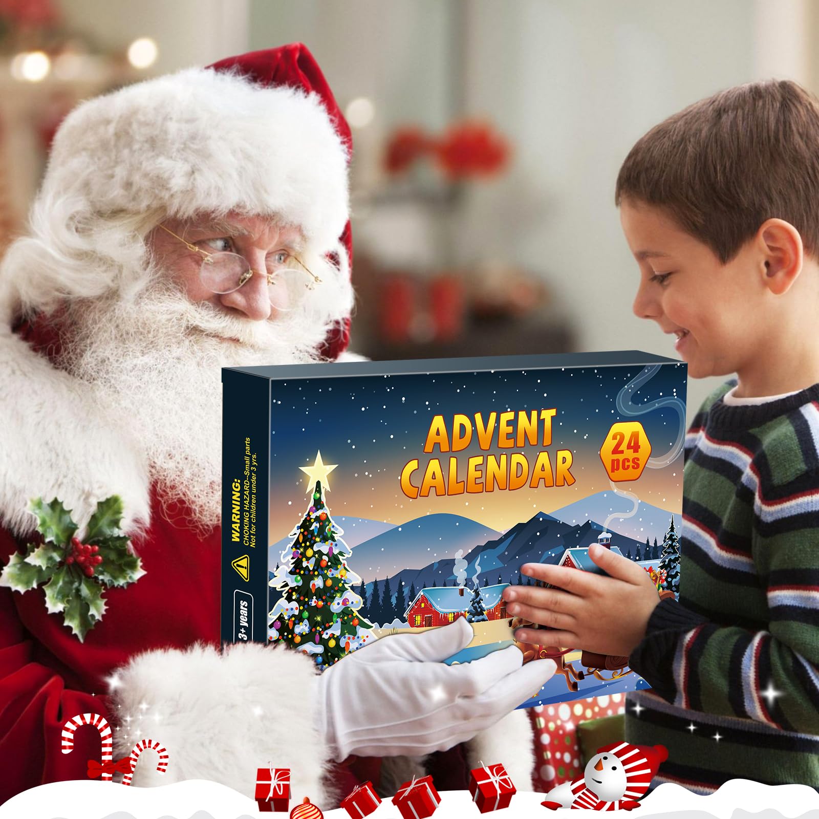 Advent Calendar 2025 Brain Teaser Puzzles for Adults Teens Kids, 24 Pcs Metal & Wood Puzzle Christmas Countdown Calendar with Fu