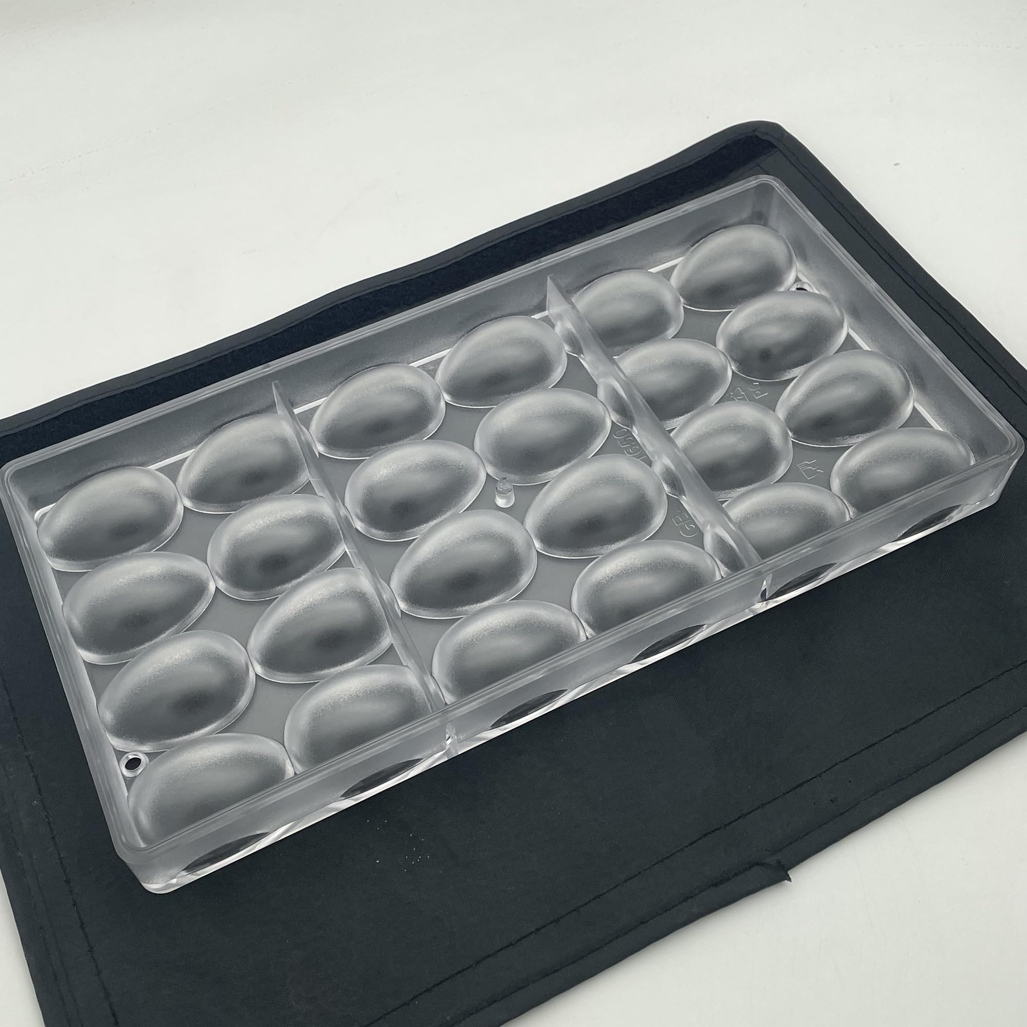 Polycarbonate Egg Chocolate Molds 24-Forms Diy Egg Mould (Mini 1.6Inch)