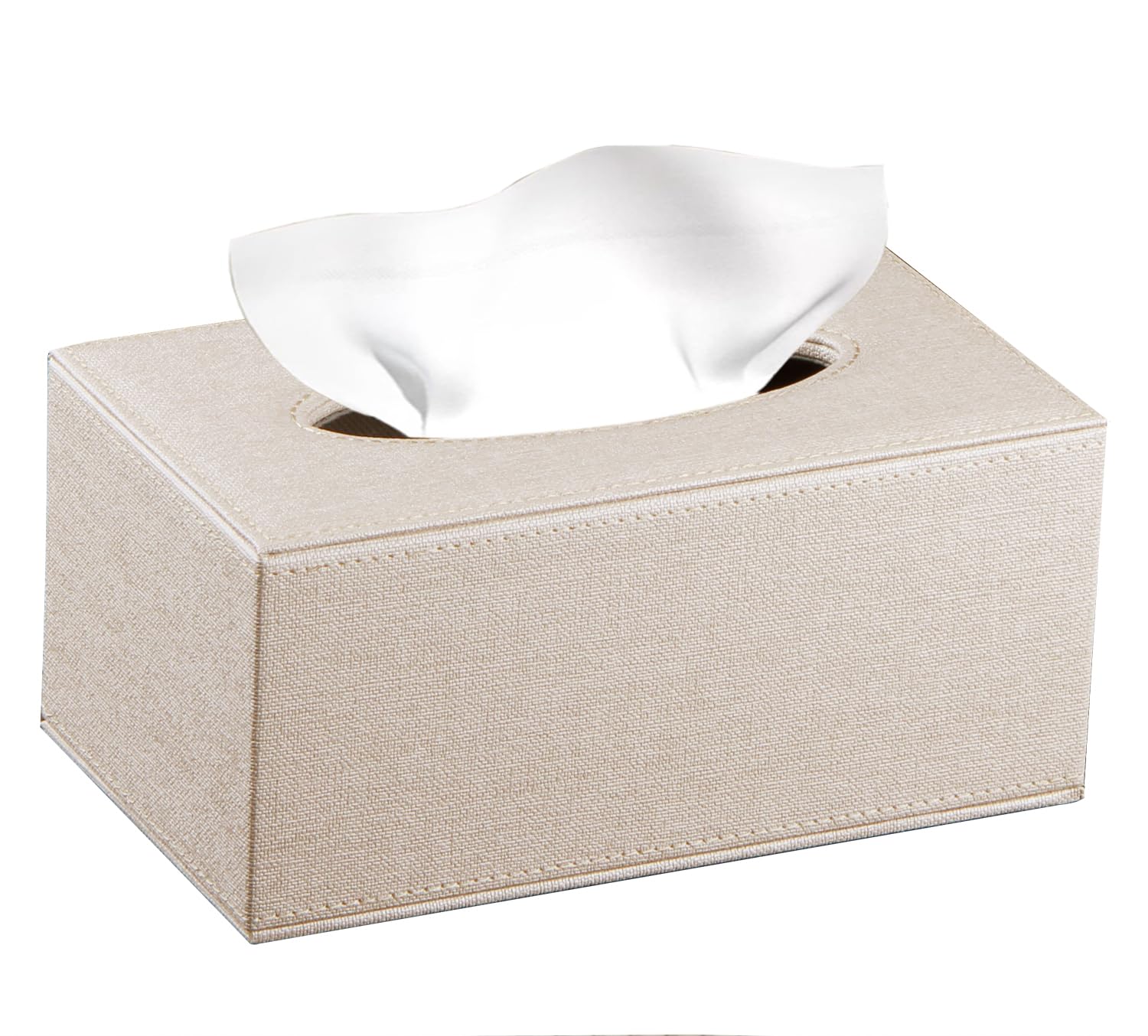 Tissue Box Cove Rectangular,Cut Leather Tissues Cube Box Holder,Modern Facial Paper Towels Organizer,Box Tissue Dispenser Decor