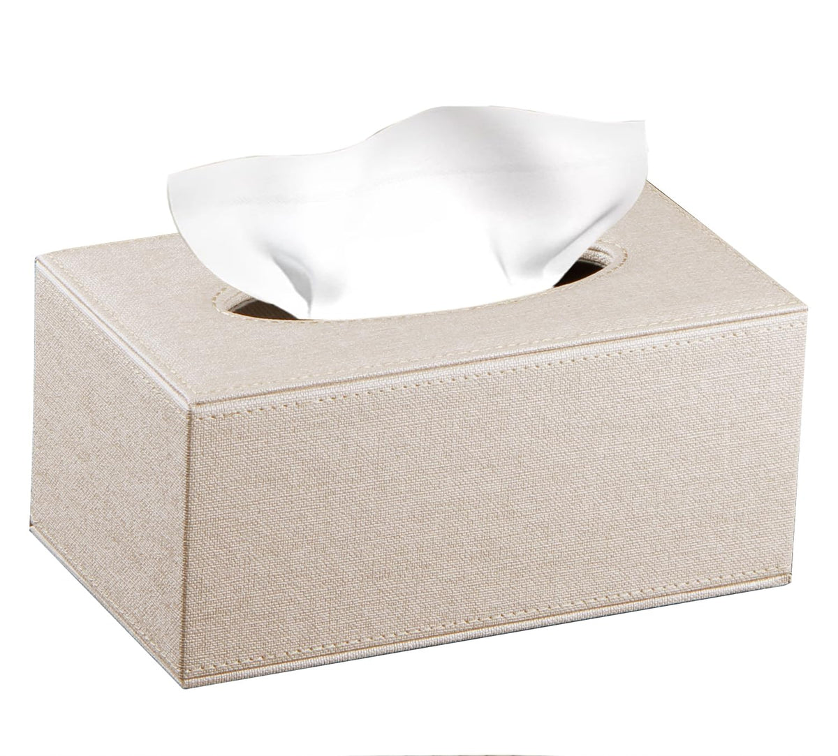 Tissue Box Cove Rectangular,Cut Leather Tissues Cube Box Holder,Modern Facial Paper Towels Organizer,Box Tissue Dispenser Decor