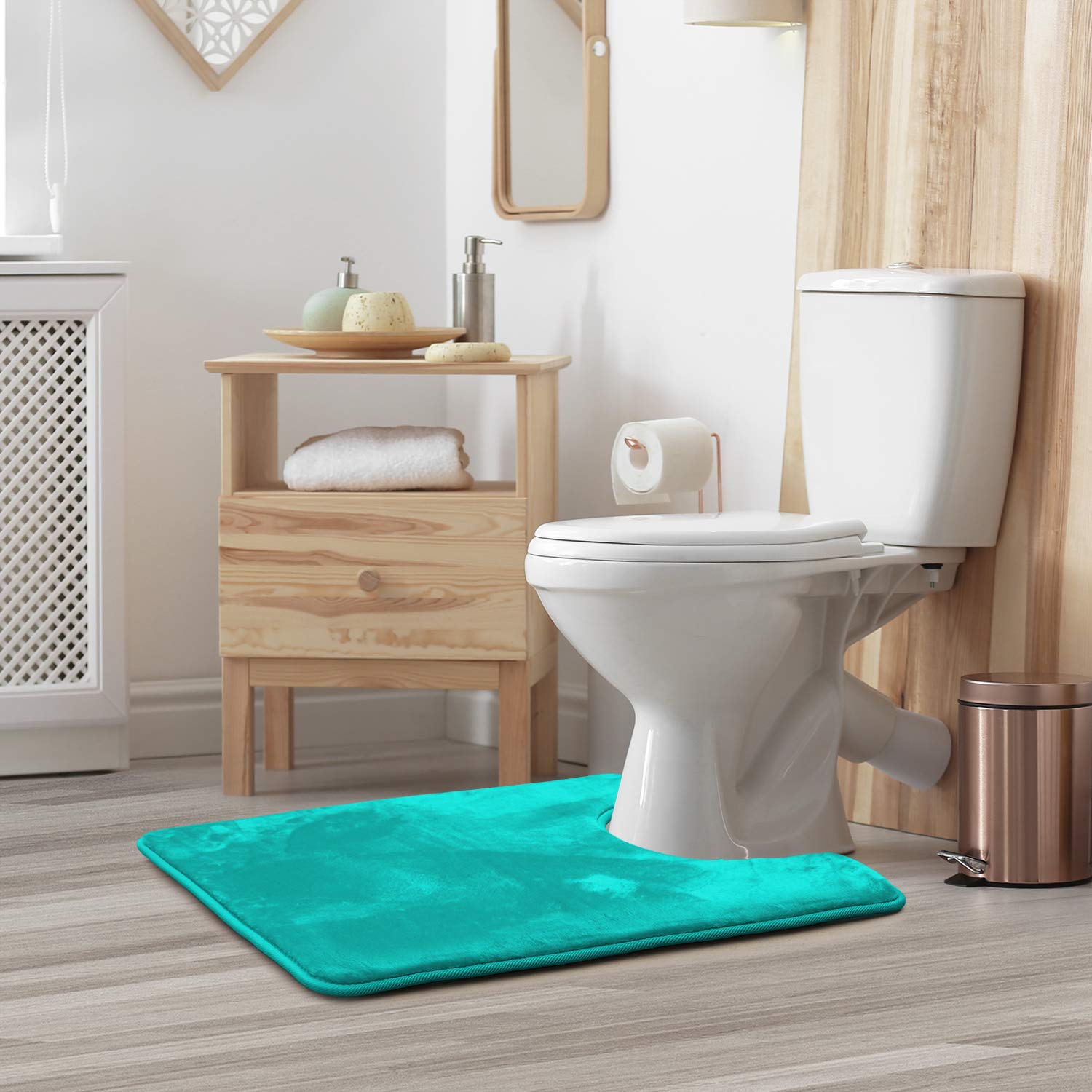 Clara Clark Bath Mat - Memory Foam Bath Mat - Soft Bathroom Rug - Non Slip And Super Absorbent - Fast Drying Machine Washable Ba