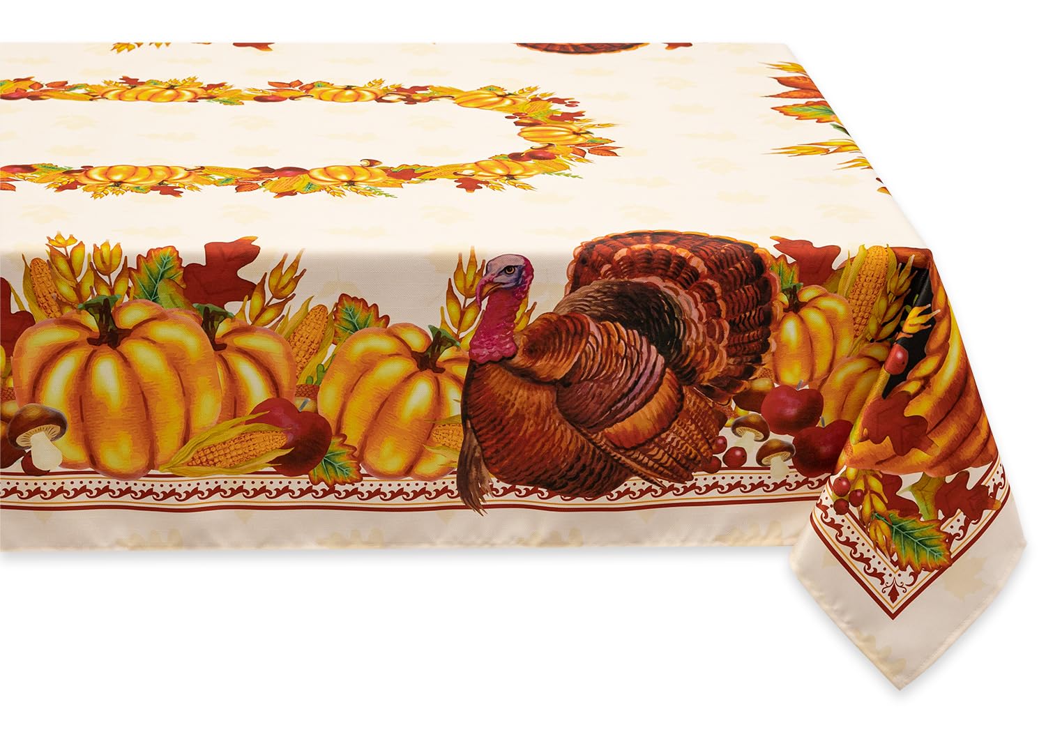 YiHomer Fall Thanksgiving Tabletop Collection for Kitchen Dining Decoration Parties Harvest, Harvest Party, Tablecloth, 60 x 140
