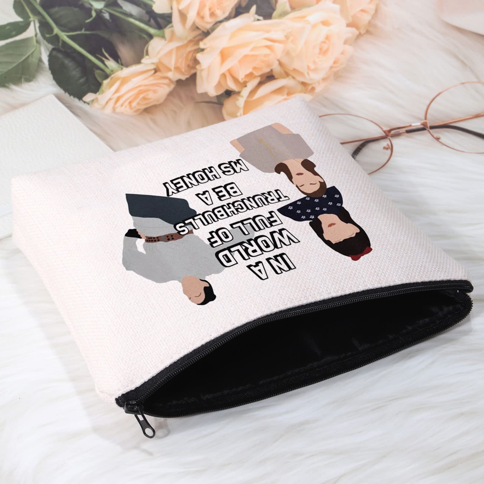 Pofull Movie Inspired Gifts In A World Of Trunchbulls Be A Ms. Honey Zipper Pouch Bag Fan Gift (Ms Honey Bag)