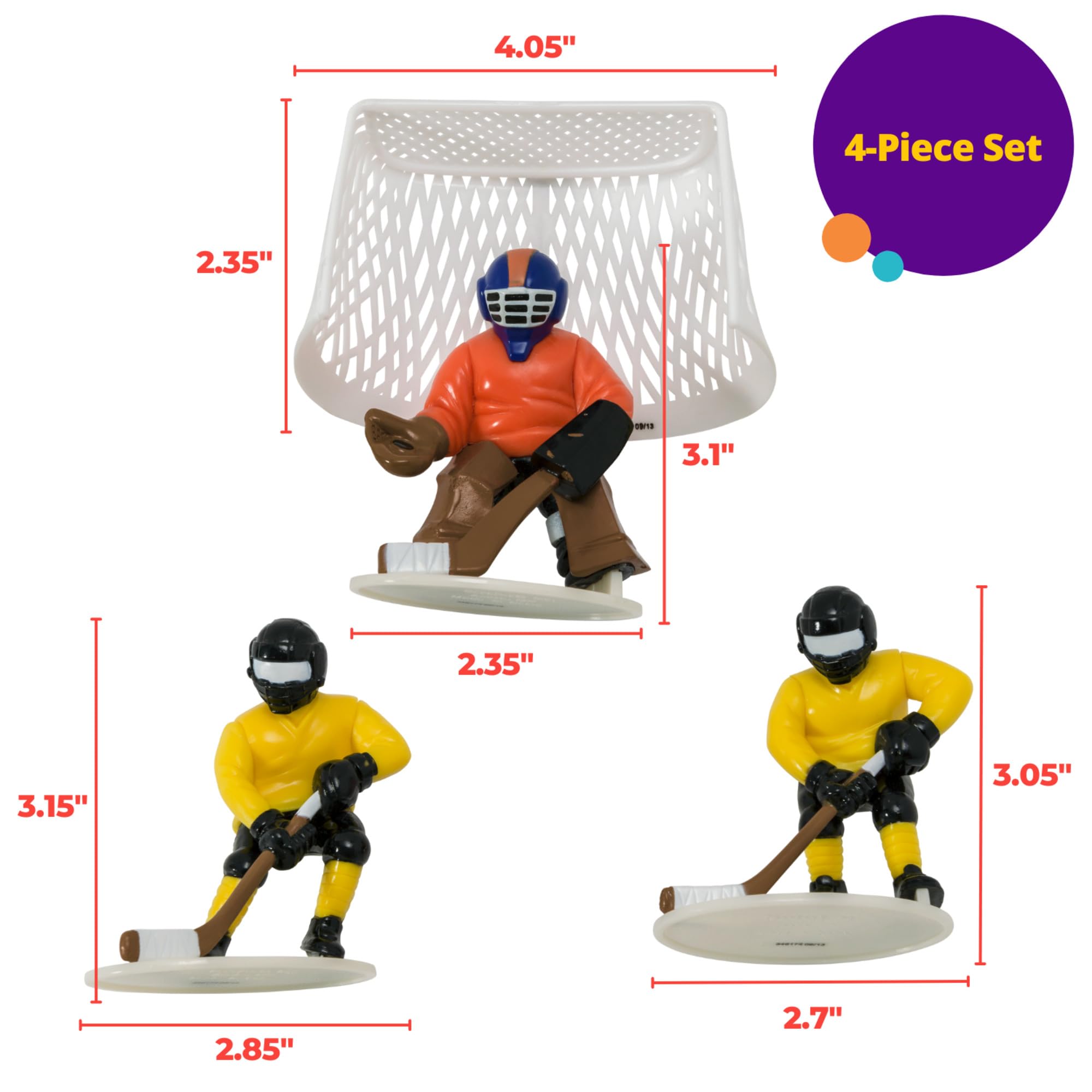 Hockey Faceoff Decoset Cake Decoration