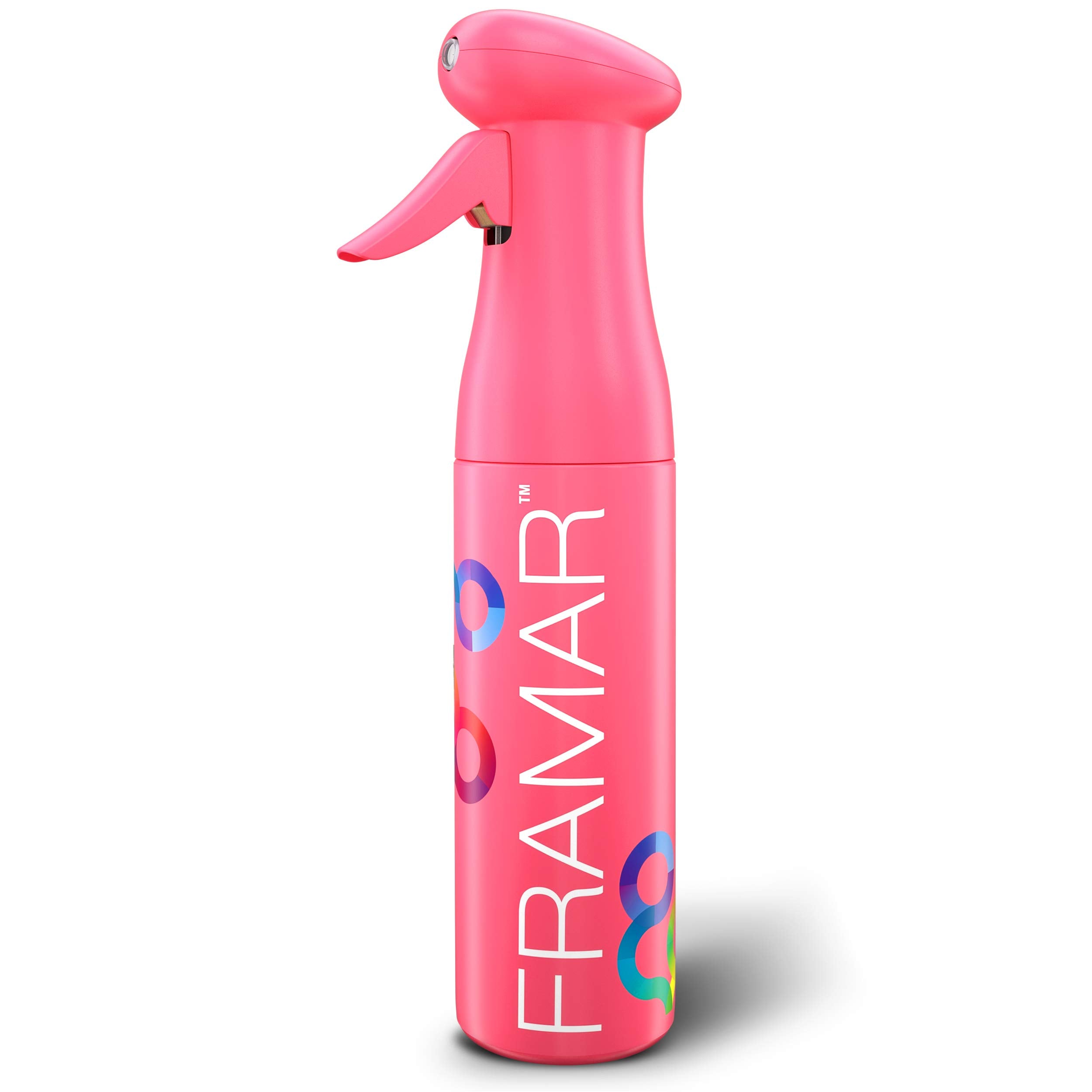 Framar Pink Premium Hair Spray Bottle Continuous Mist, Water Spray Bottle For Face & Hair, Atomizer & Plant Mister Spray Bottle