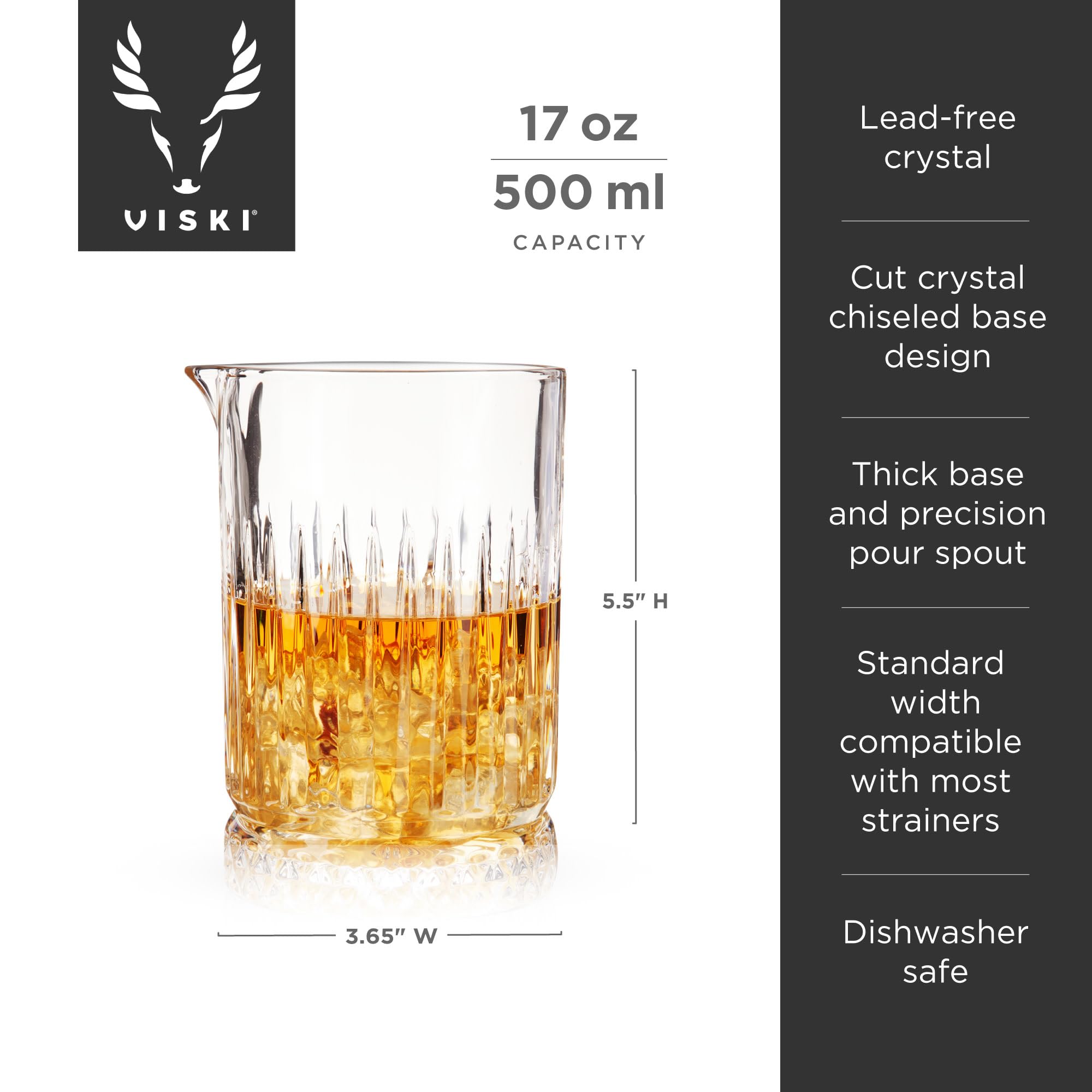 Pedestal Mixing Glass By Viski