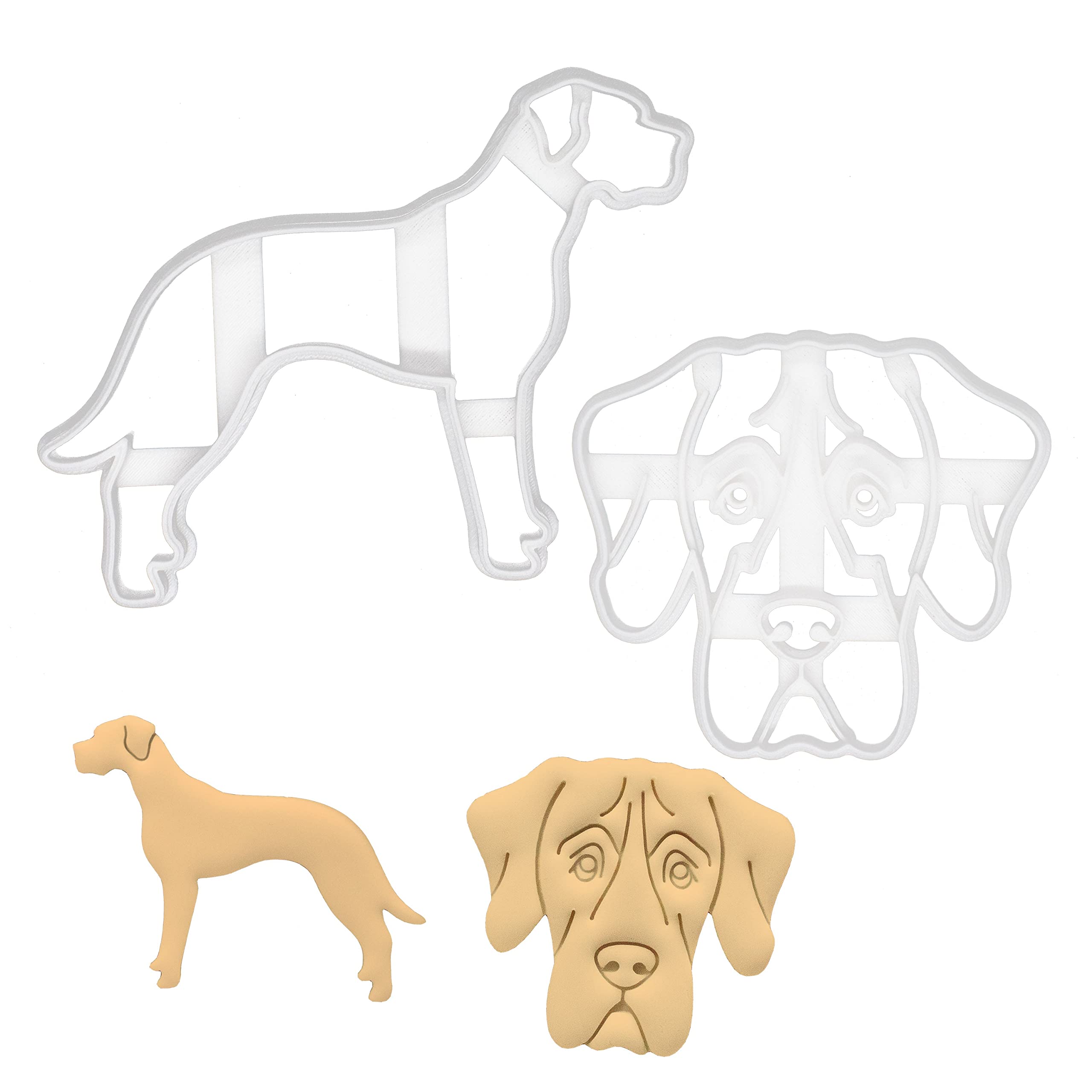 Set Of 2 Great Dane Cookie Cutters, 2 Pieces - Bakerlogy